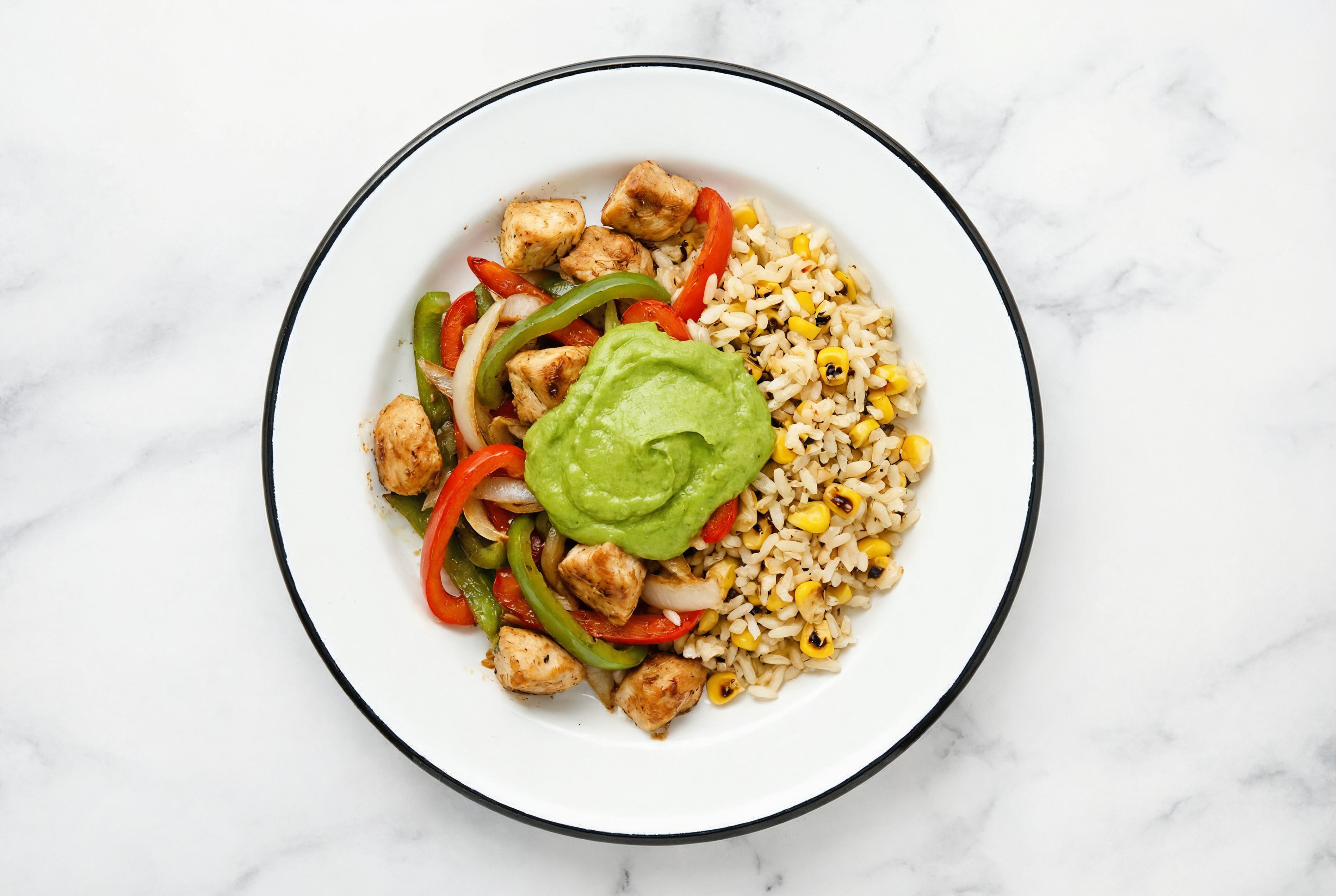 Seared Chicken + Fajita Veggies