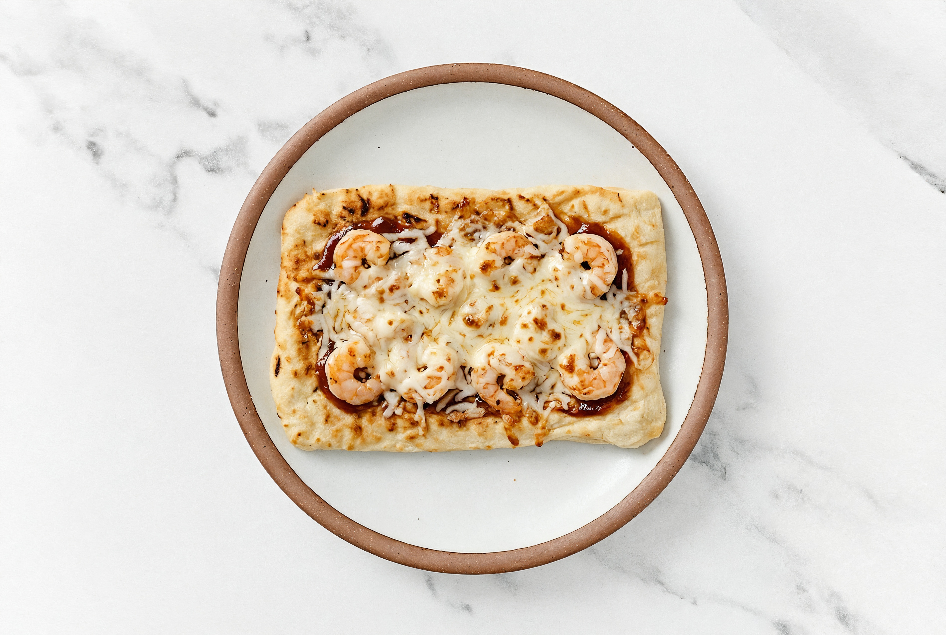 BBQ Gulf Shrimp Pizza with Original BBQ Sauce