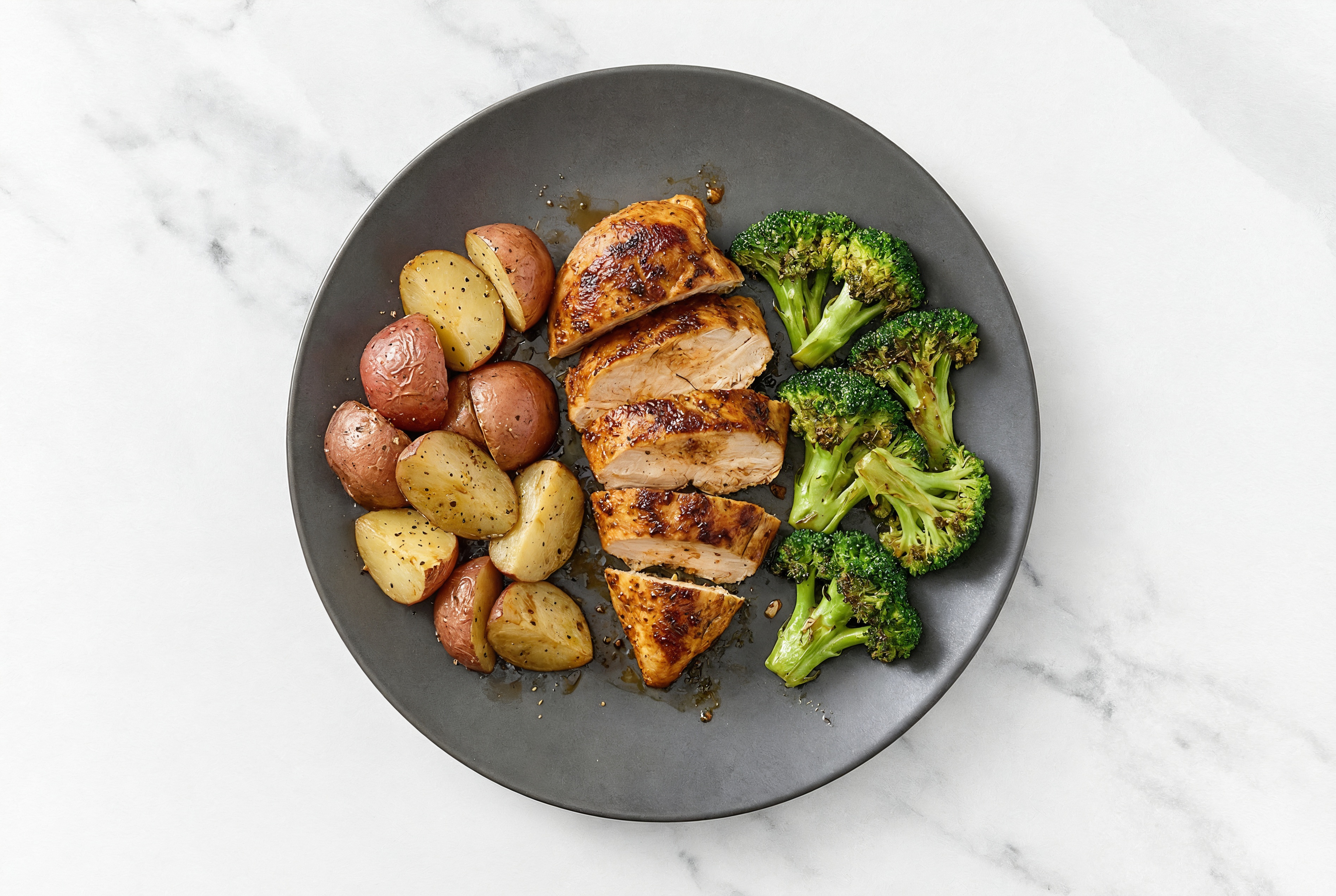 Chicken Breast with Organic Broccoli + Potatoes