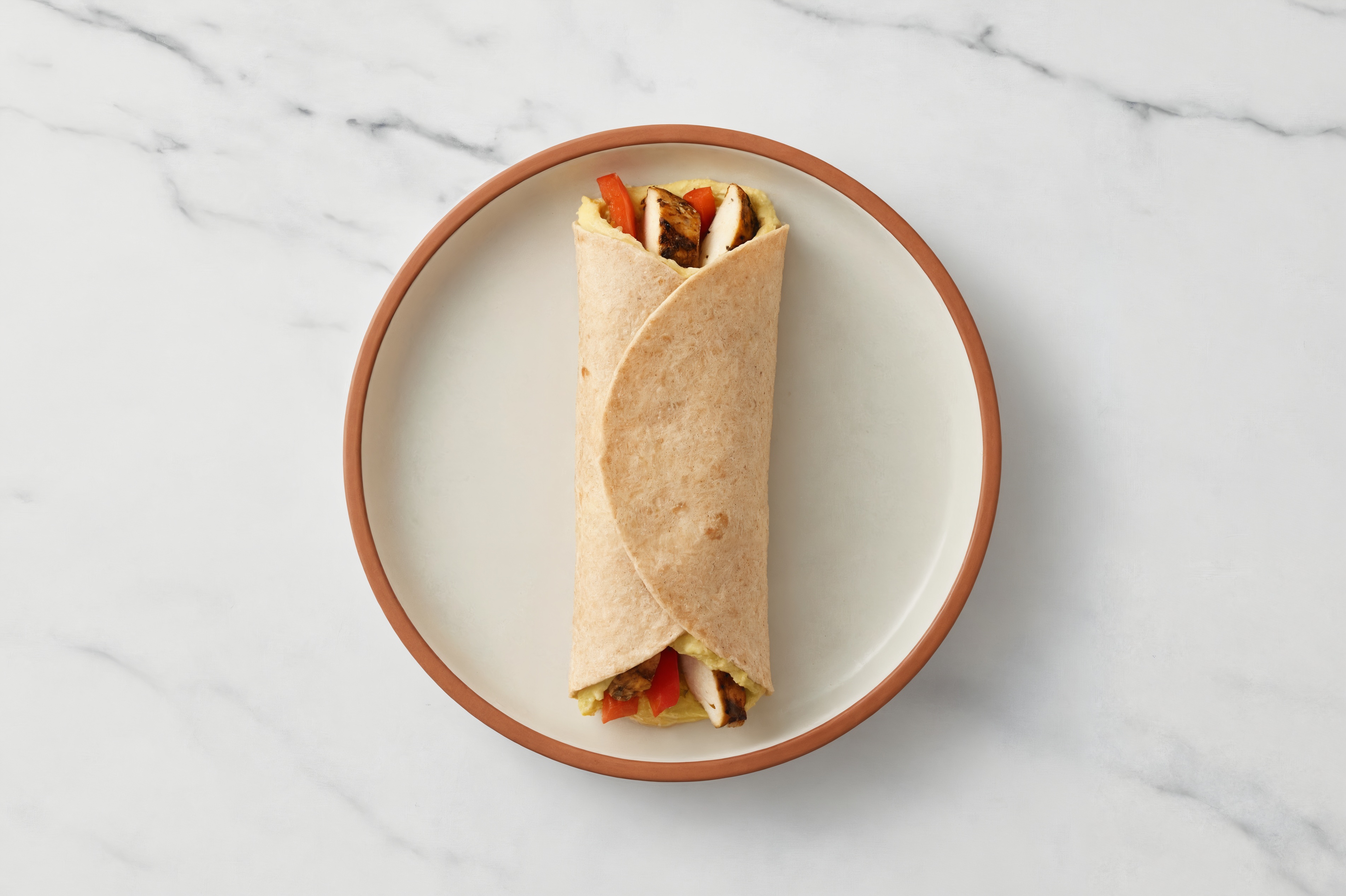 Grilled Mediterranean Chicken Breast + Lemon Garlic Hummus Wrap