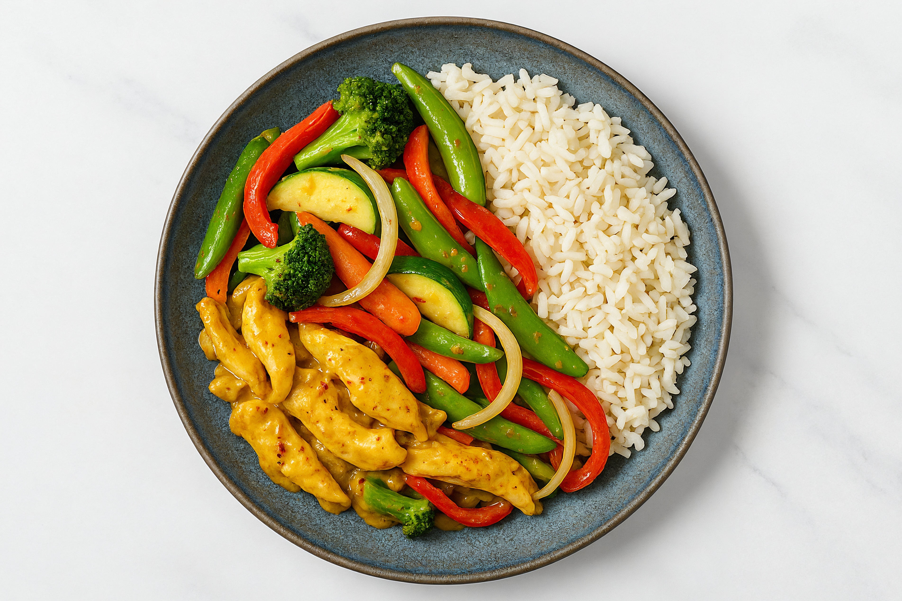 Go-To Honey Mustard Chicken Stir Fry with Long Grain White Rice