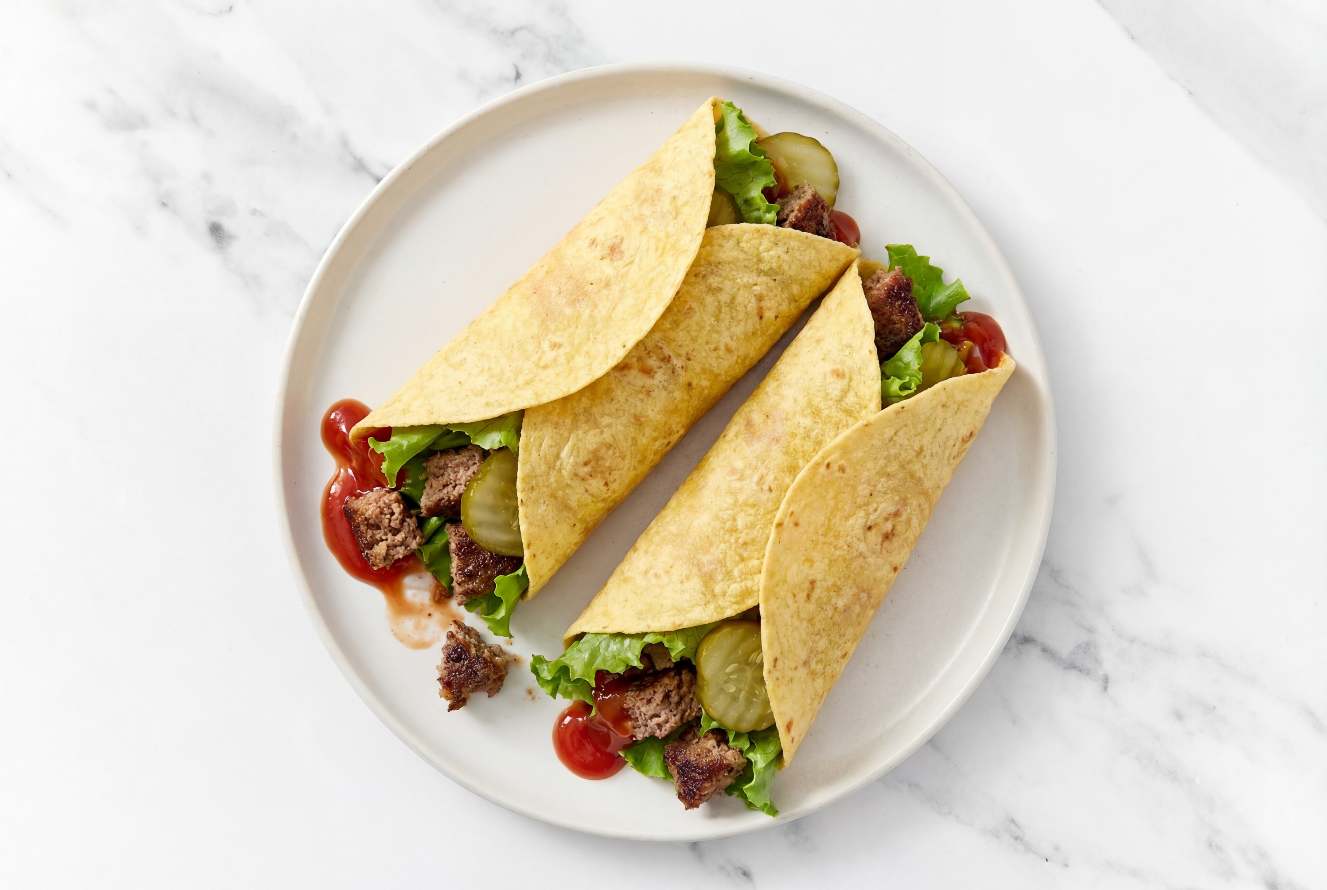 Classic Cheeseburger Wrap with Fully Cooked Beef Burgers