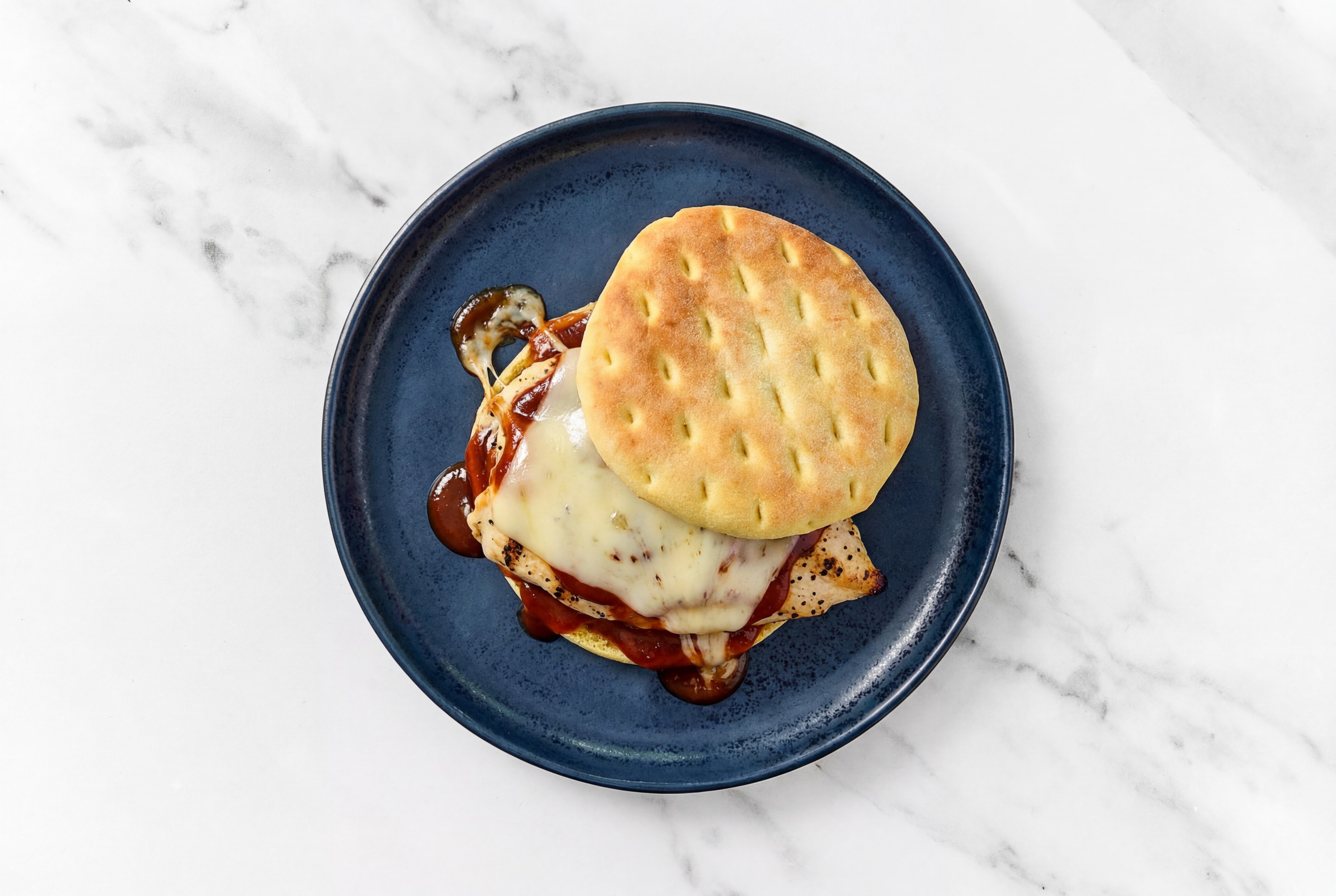 Garden Cheesy BBQ Seasoned Grilled Chicken Breast Sandwich