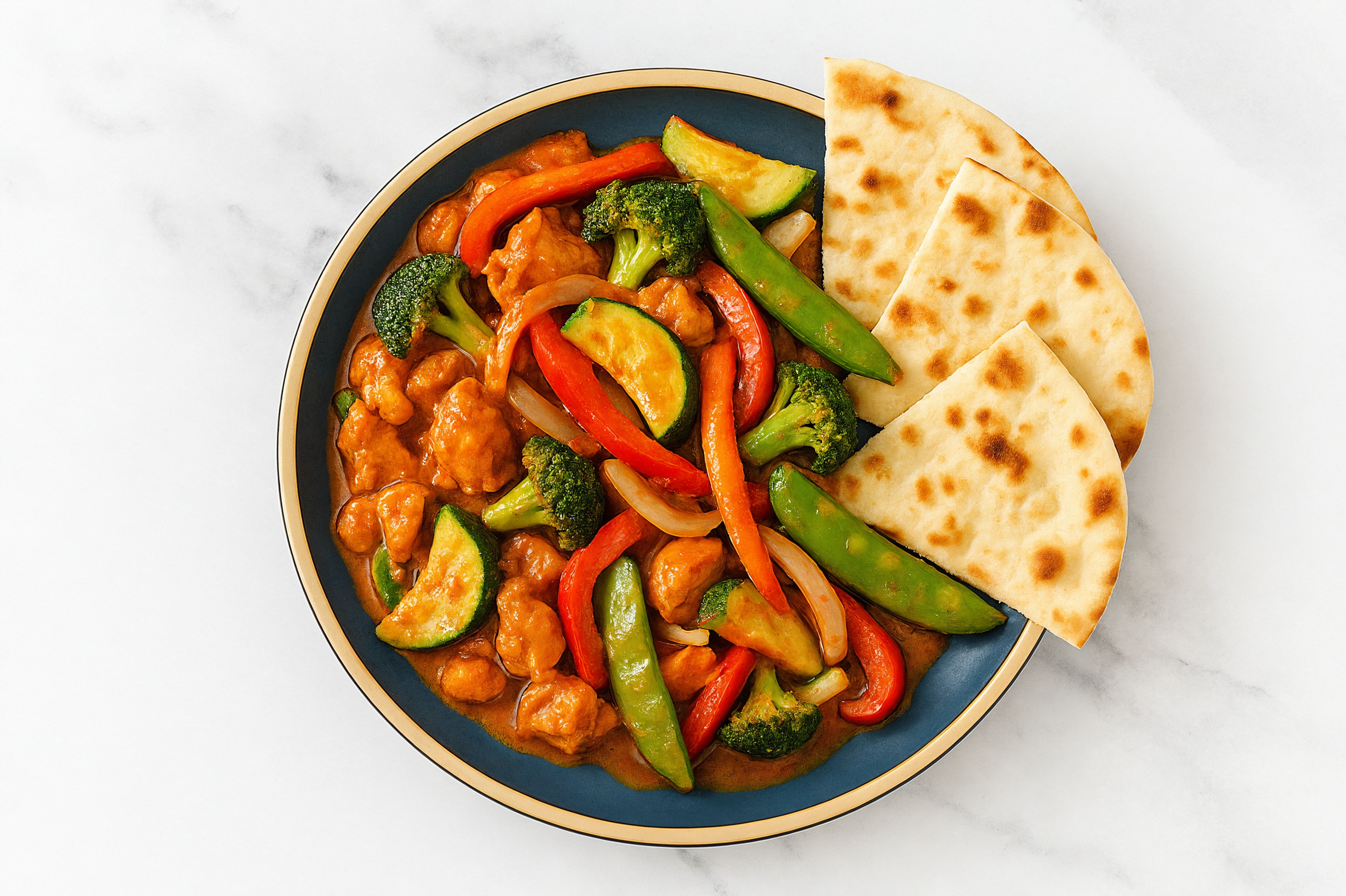 Stove-Top Chicken Tikka Masala + Warm Naan Wedges