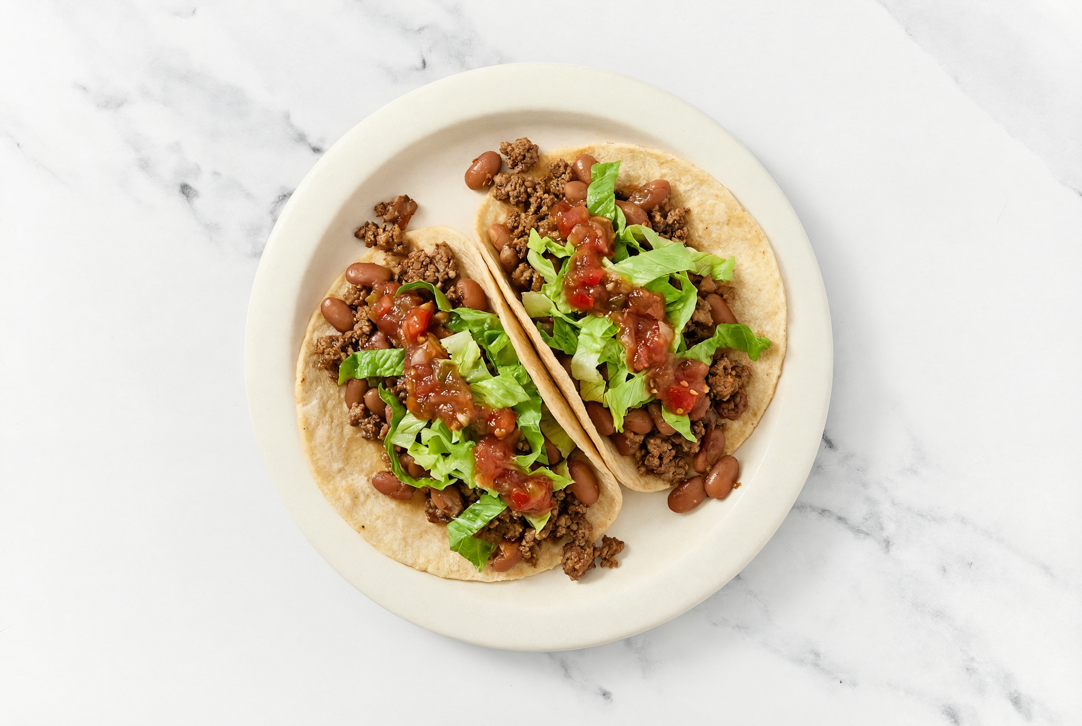Garden Texas Cowboy Taco with Ground Beef Patties