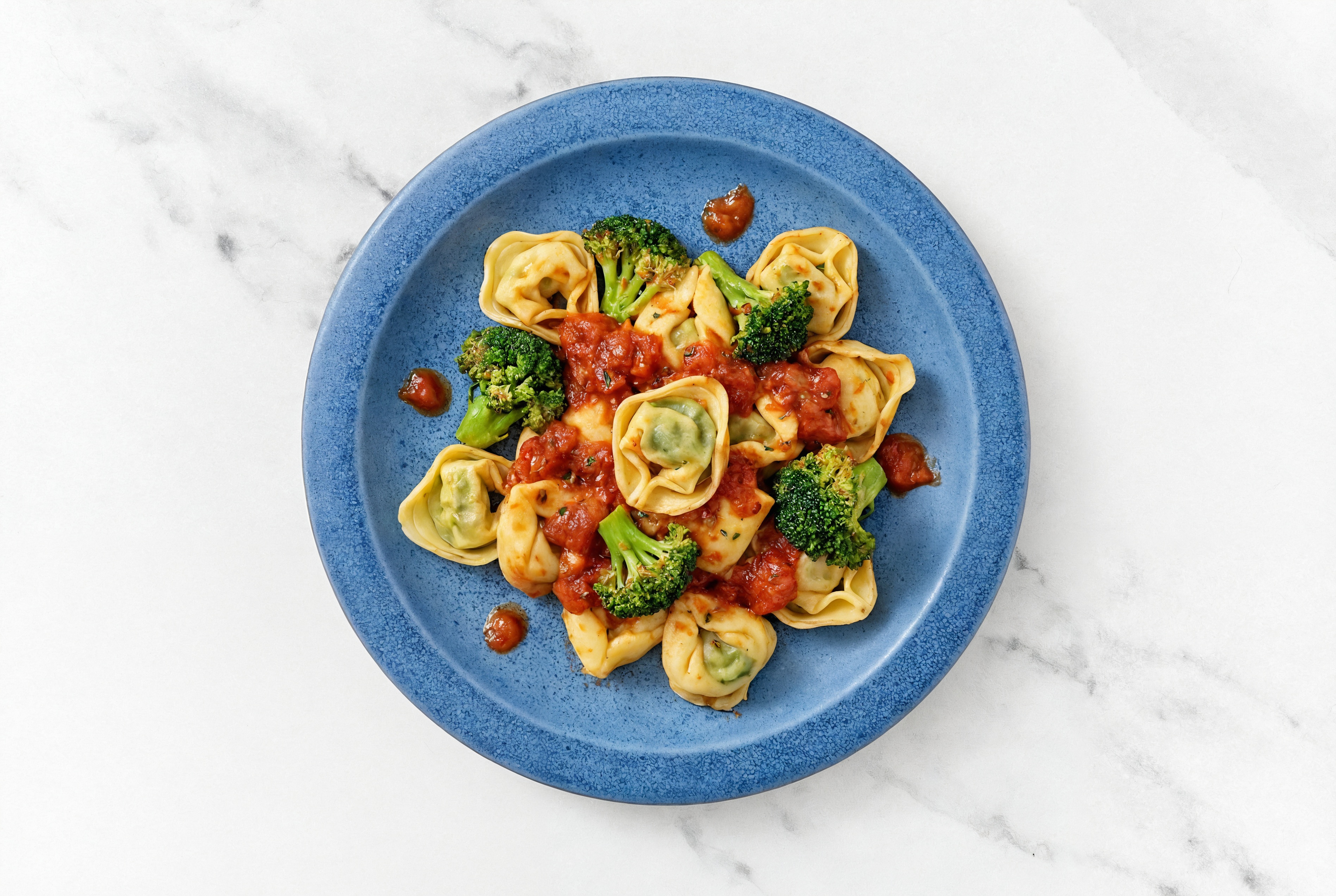 Saucy Marinara Tortellini + Broccoli