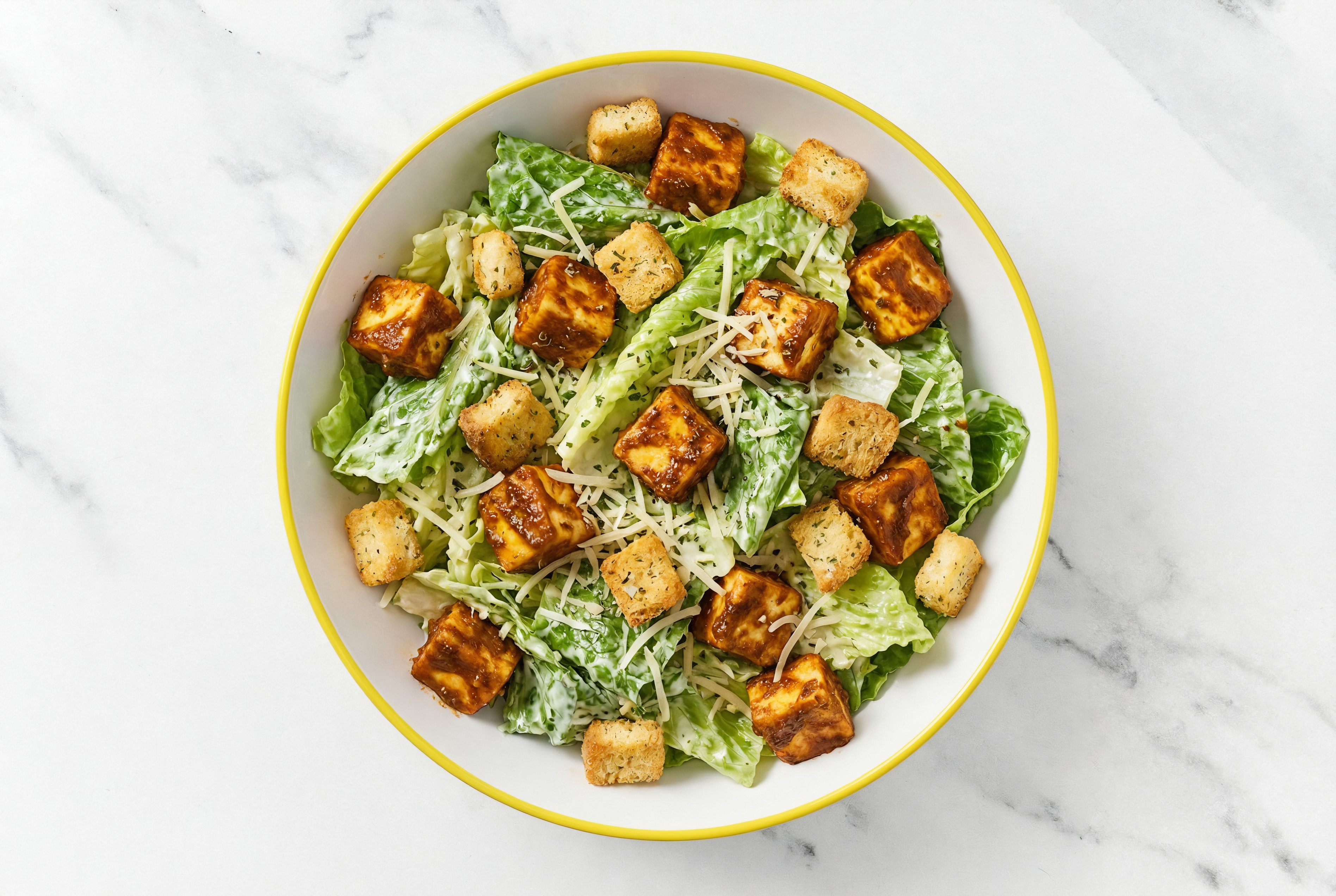 Caesar Salad with Tandoori Paneer