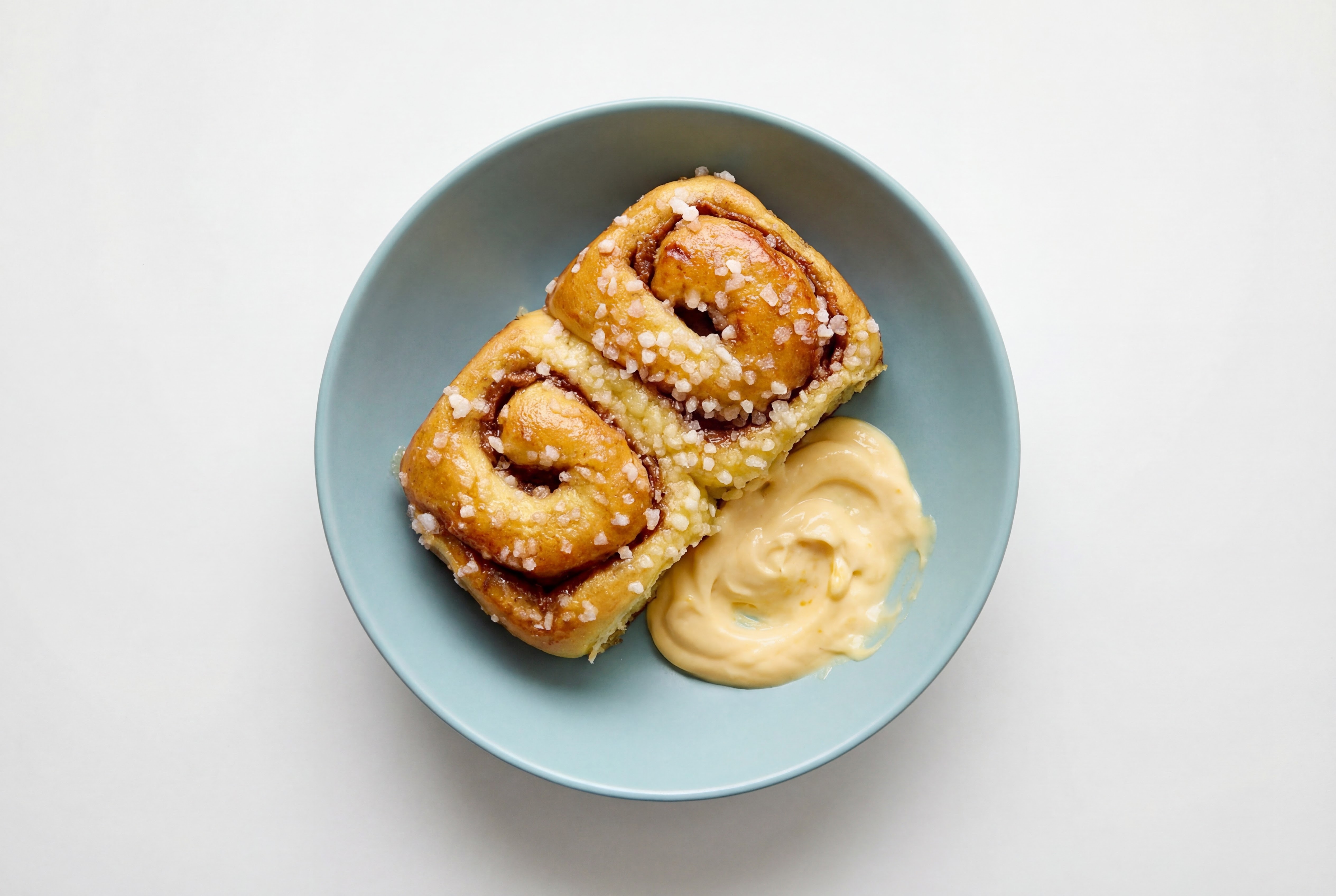 Cinnamon Brioche Rolls & Mango Coconut Yogurt
