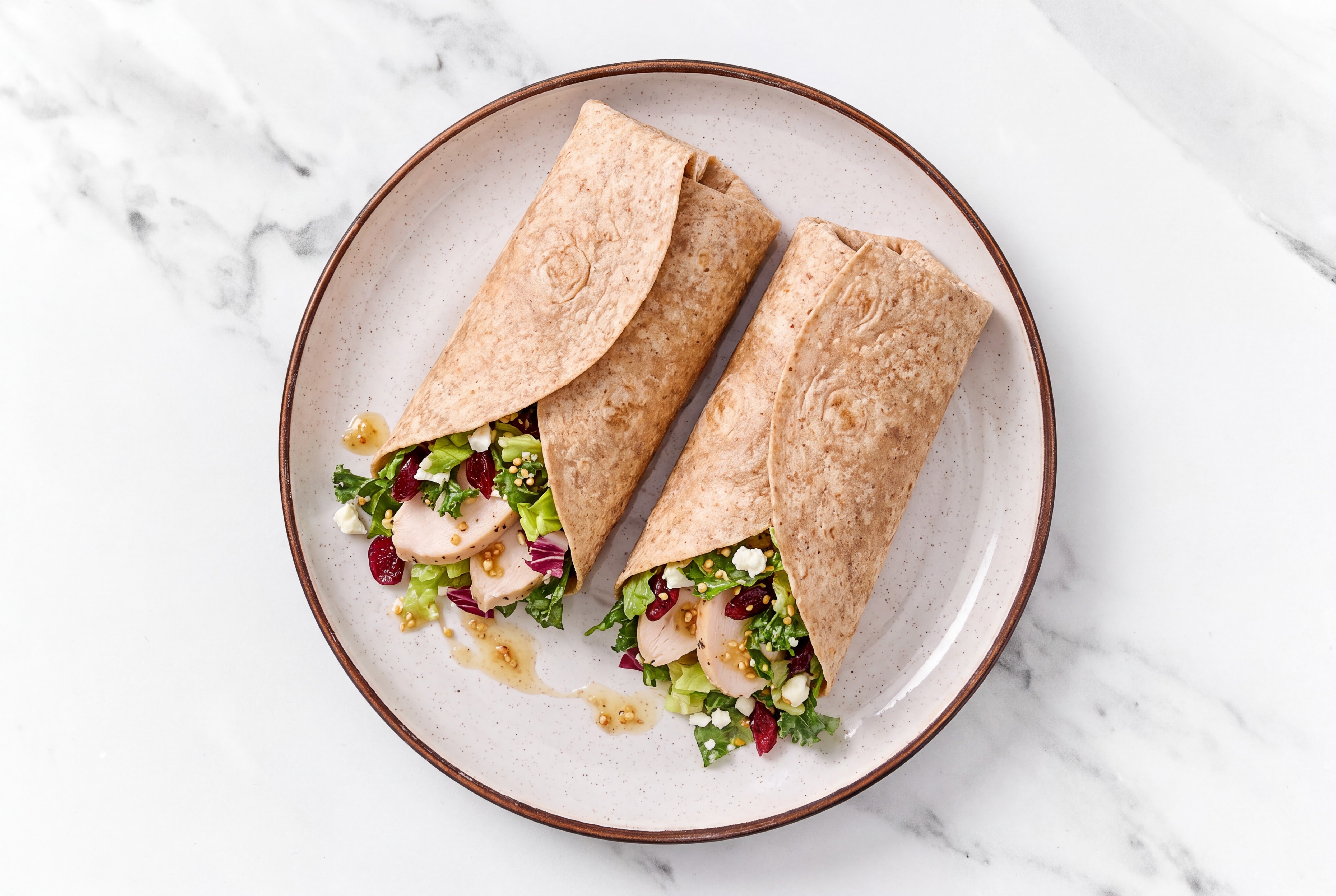 Honey Citrus Chicken Salad Wrap