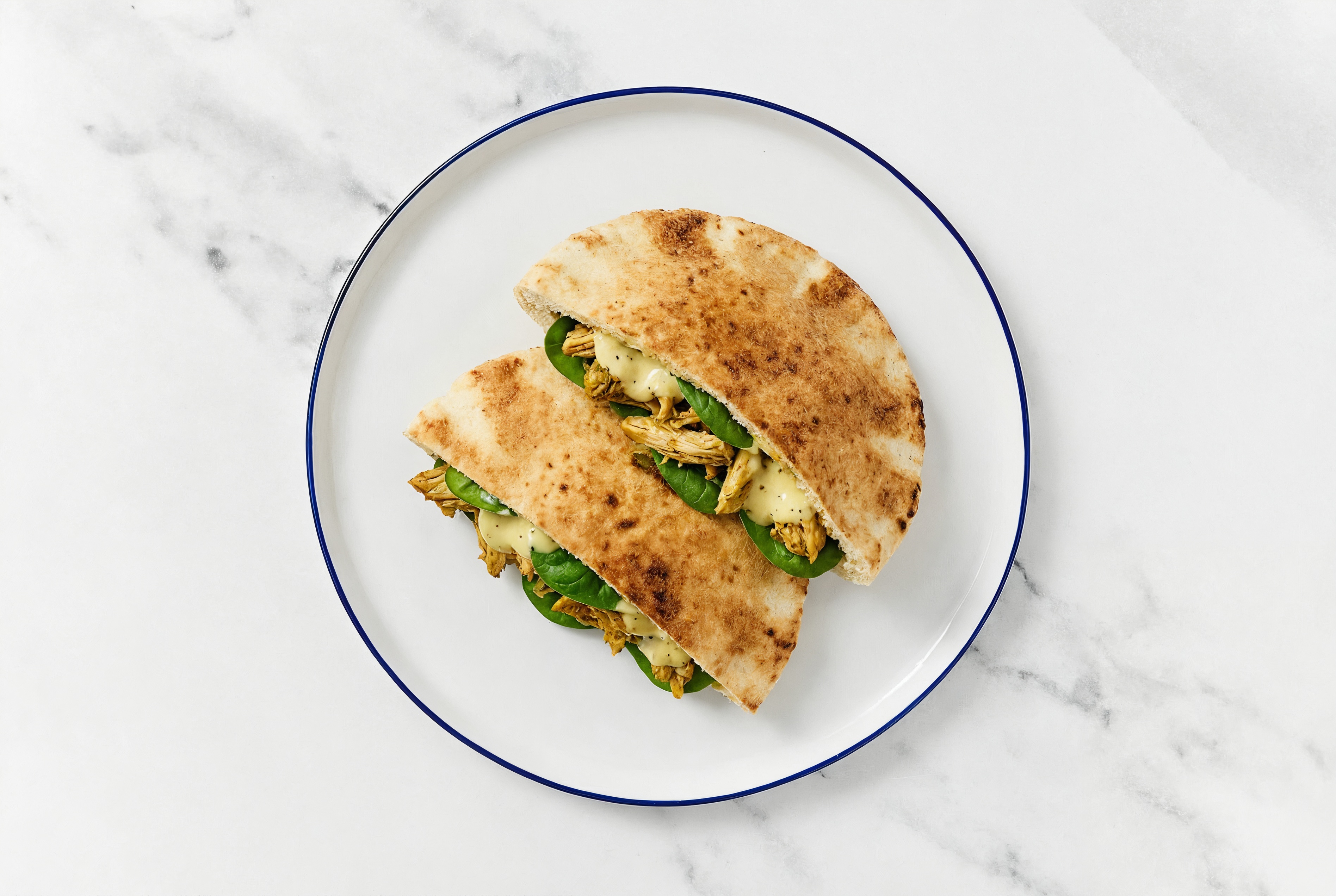  Creamy Honey Mustard Shawarma Chicken Traditional Pita
