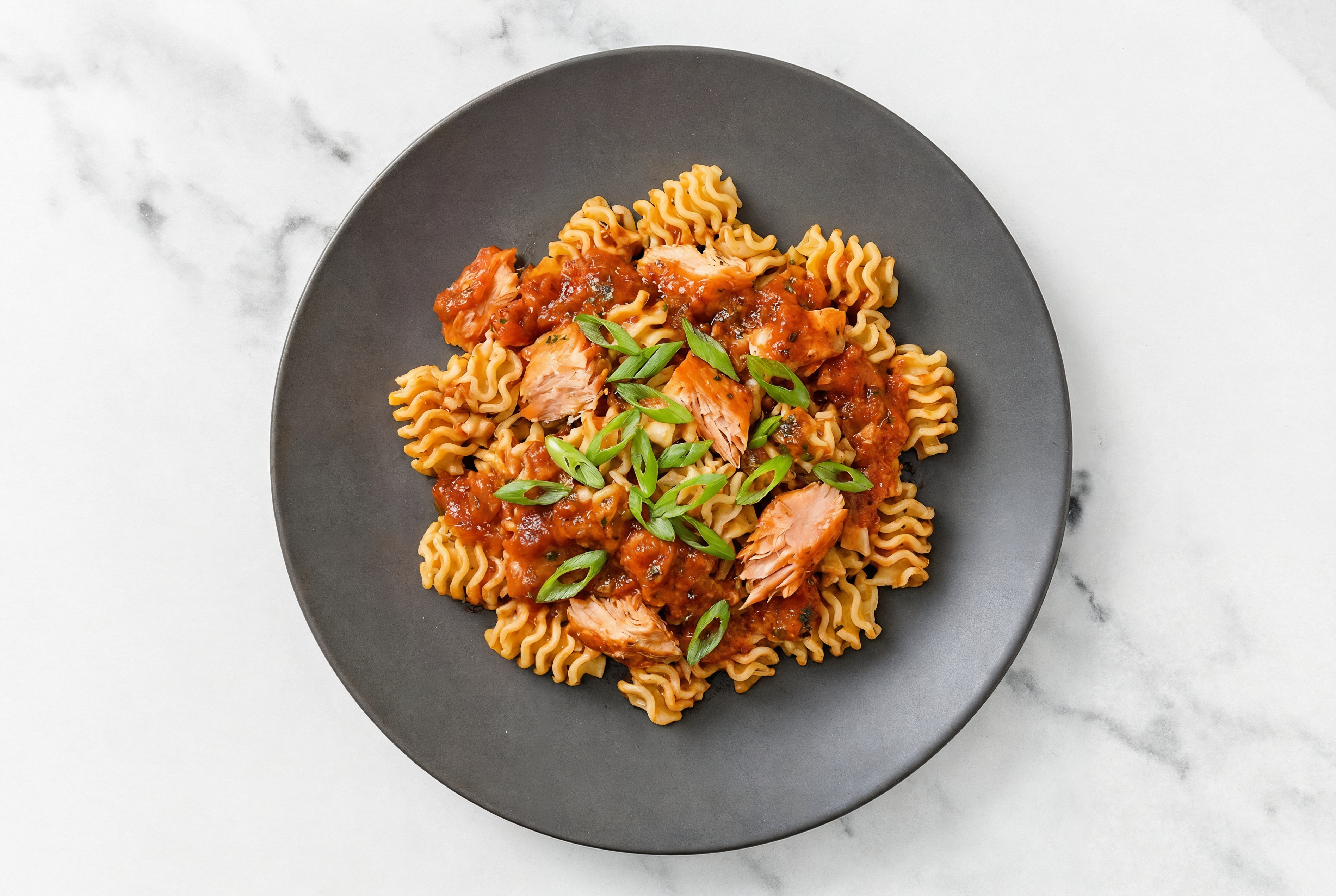 Classic Sockeye Radiatori Pasta + Fresh Scallions