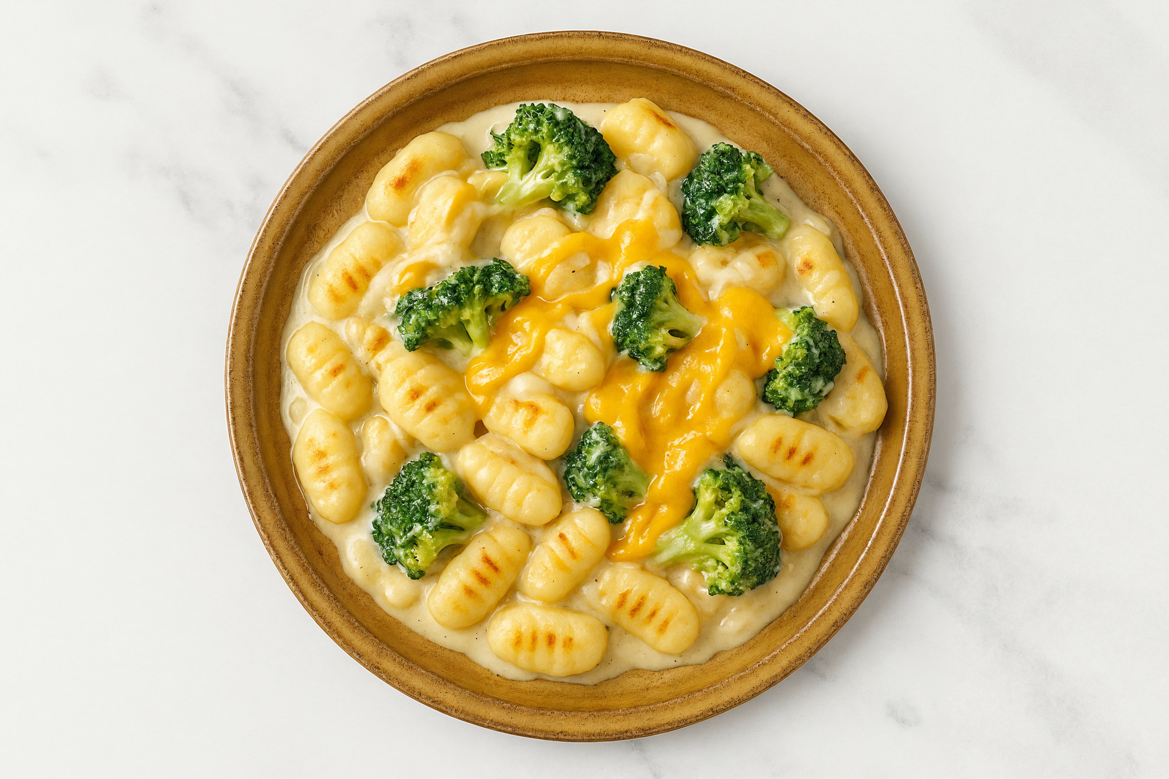 Creamy Broccoli Cheddar Gnocchi