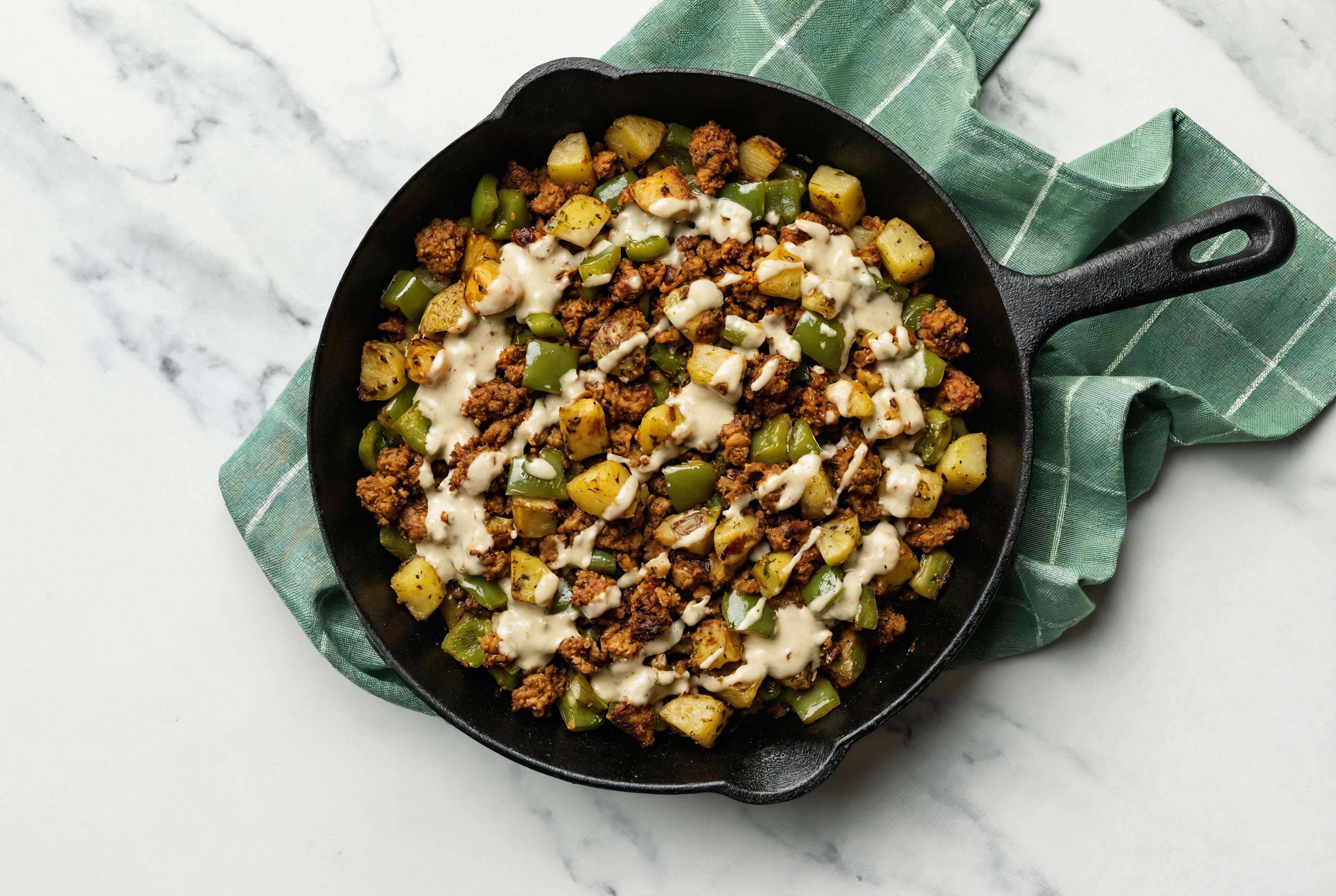 Garlicky Spanish Skillet Hash