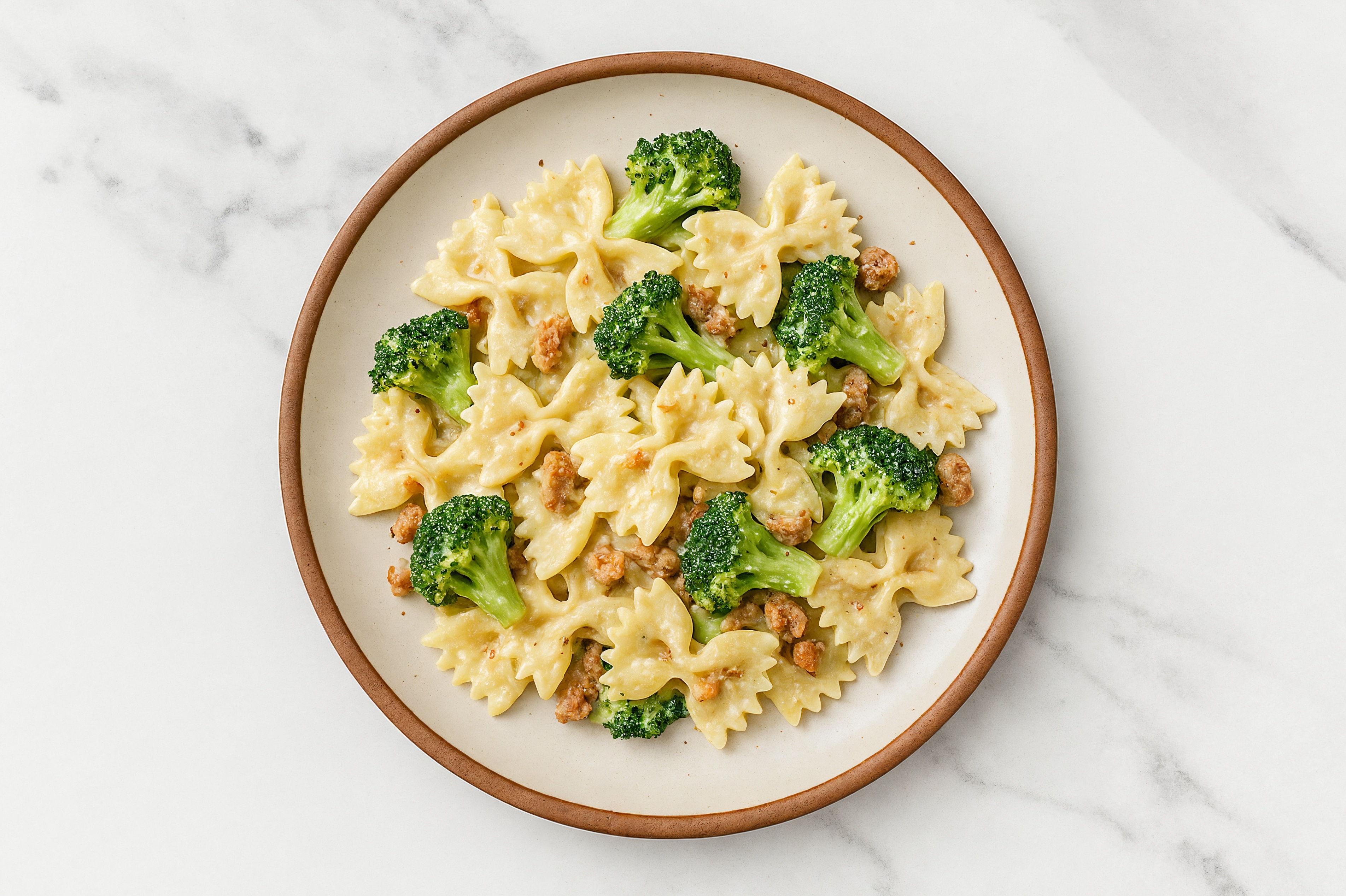 Creamy Sausage + Organic Broccoli Ricotta Farfalle Pasta