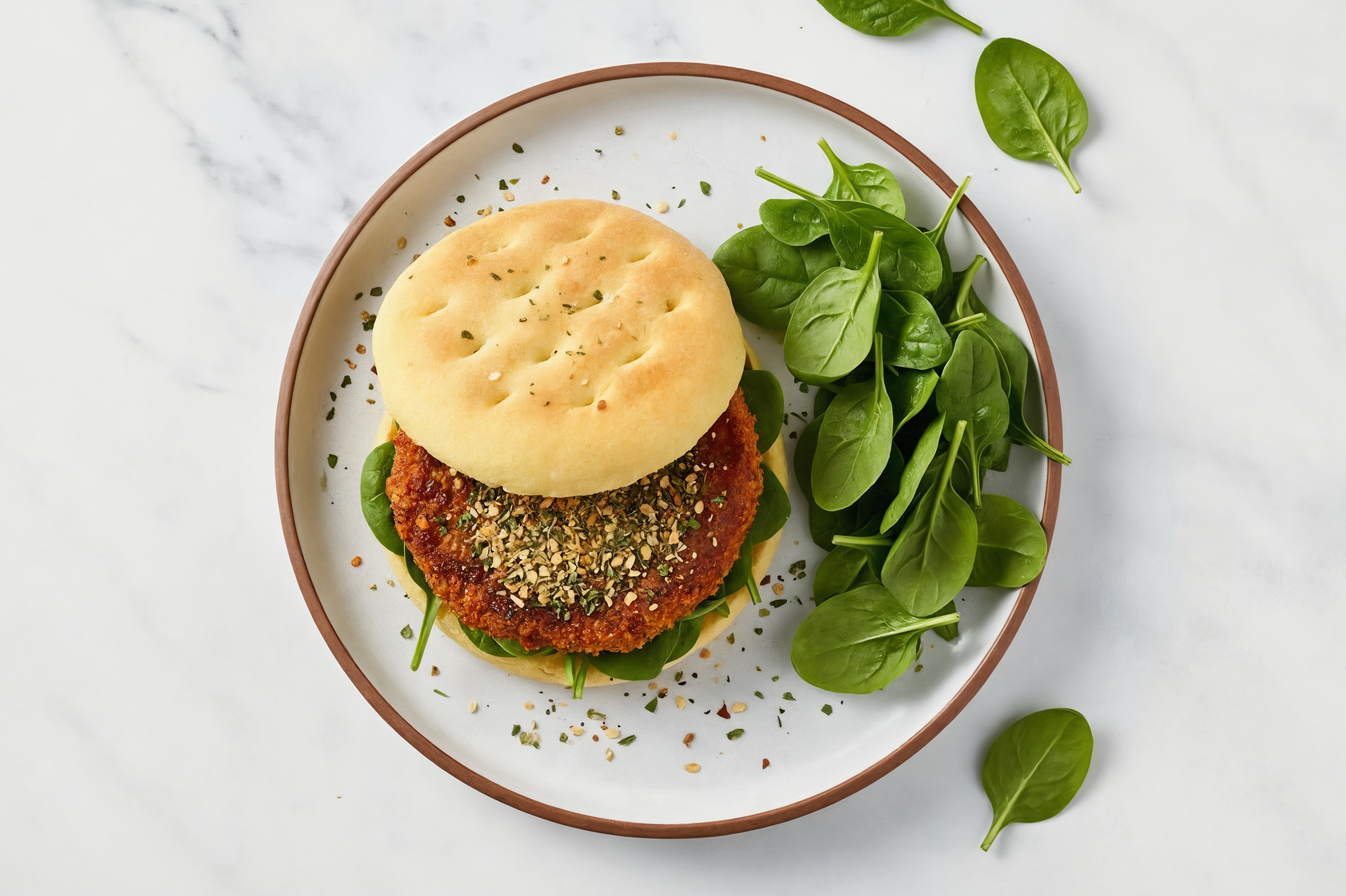 Garden The Beyond Flavorful Burger with Baby Spinach