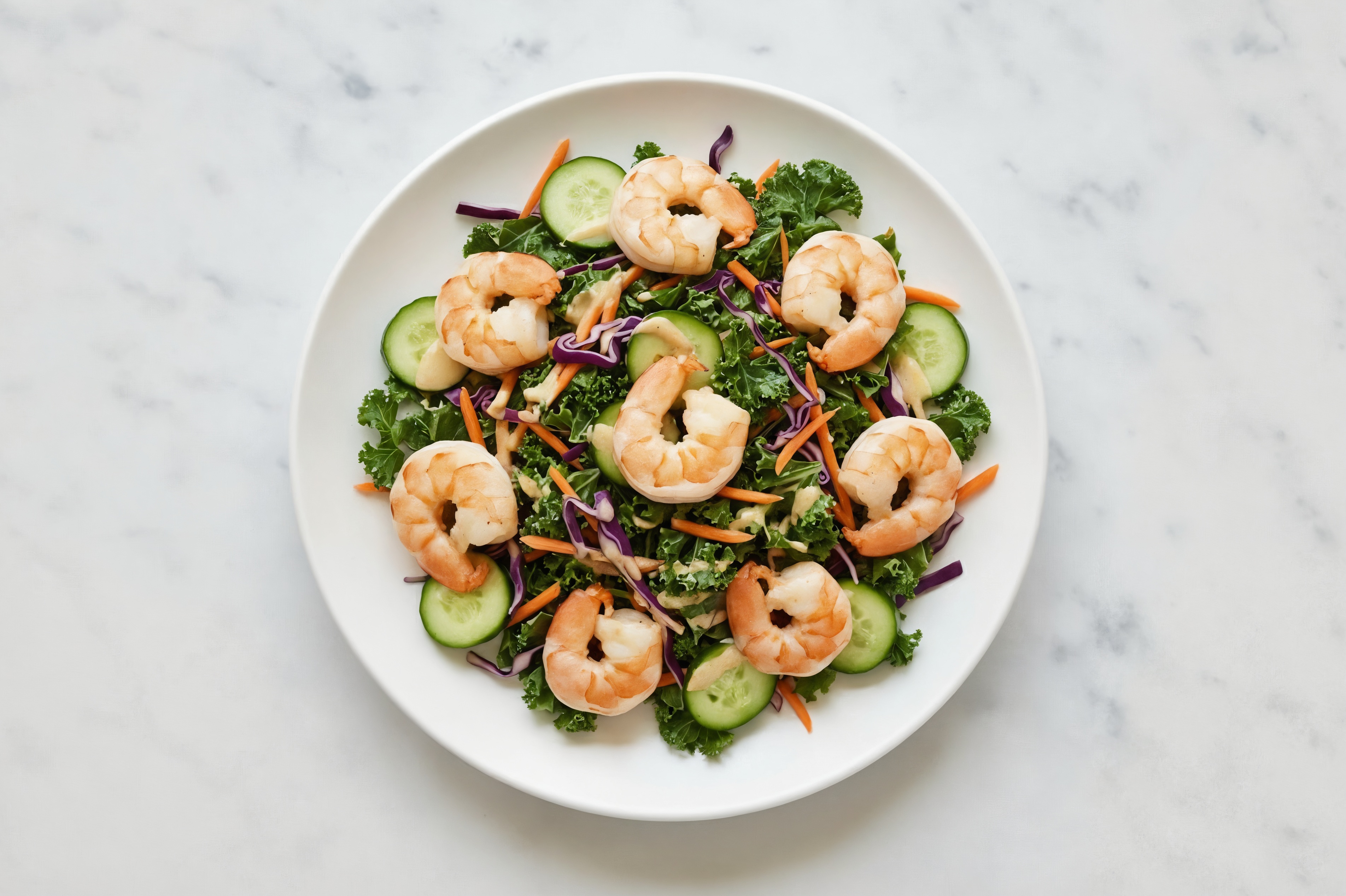 Snappy Miso Jumbo Shrimp Salad