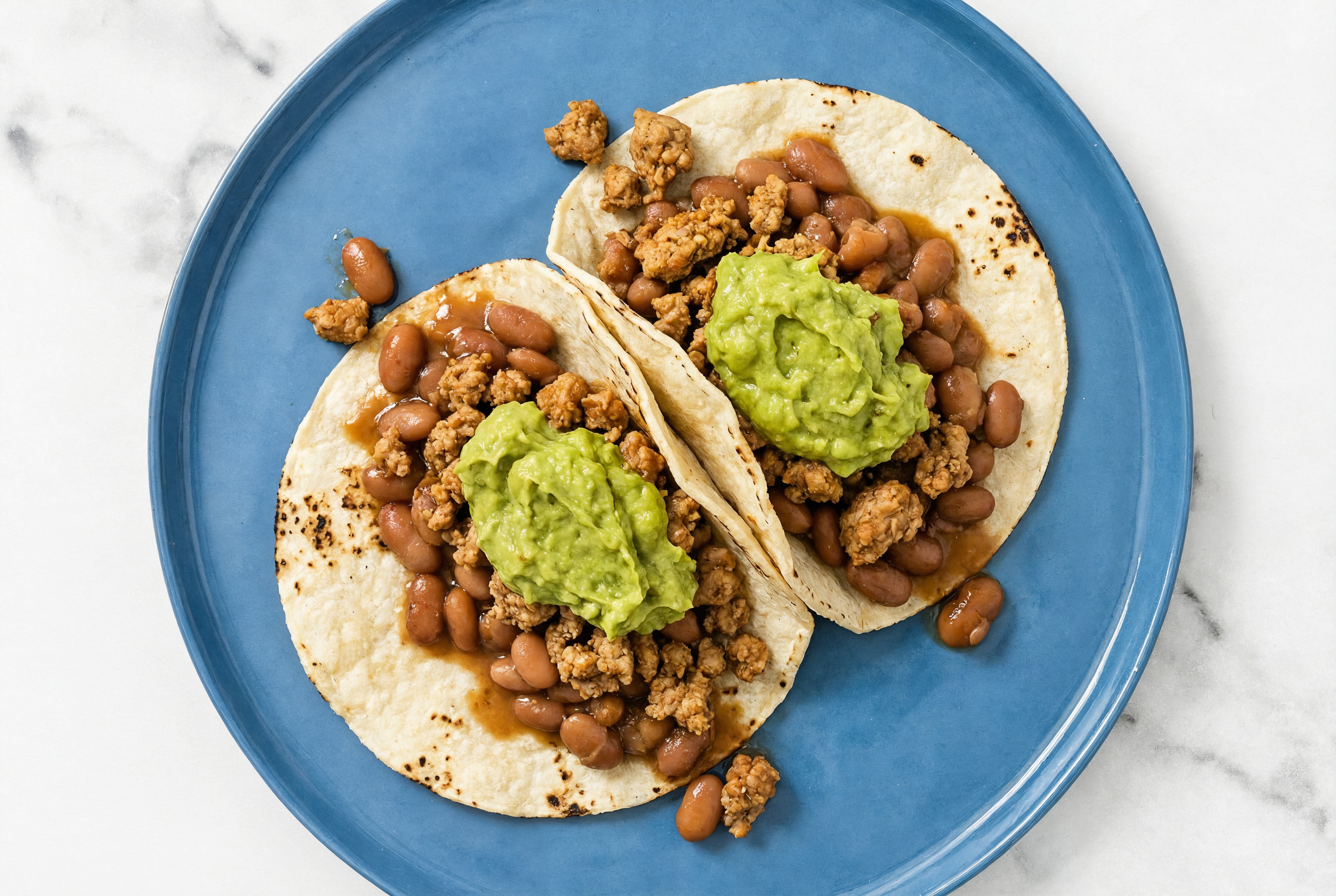 Hearty Ground Turkey Tacos with Guacamole & Pinto Beans