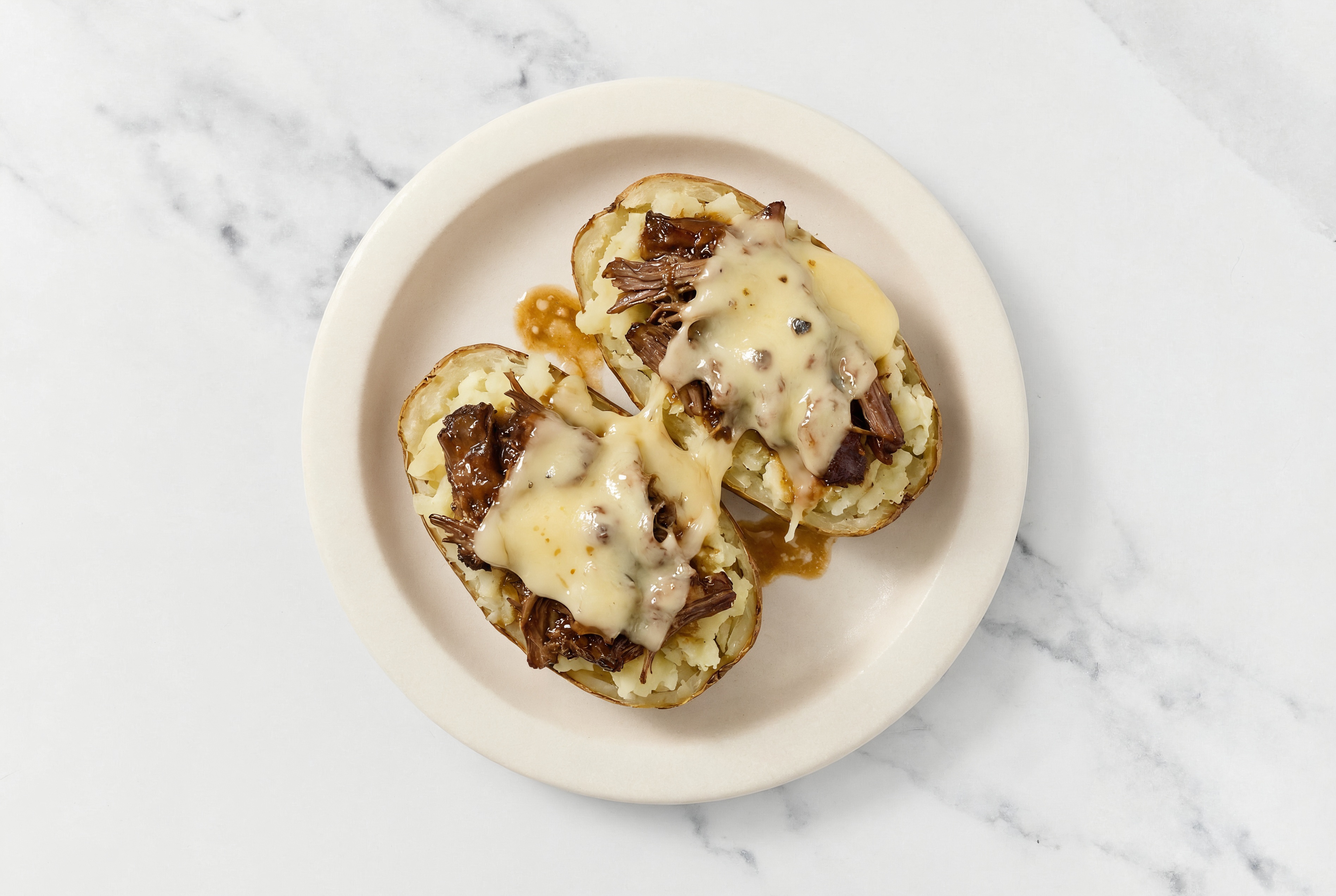 Melty Gouda Short Rib Stuffed Potato