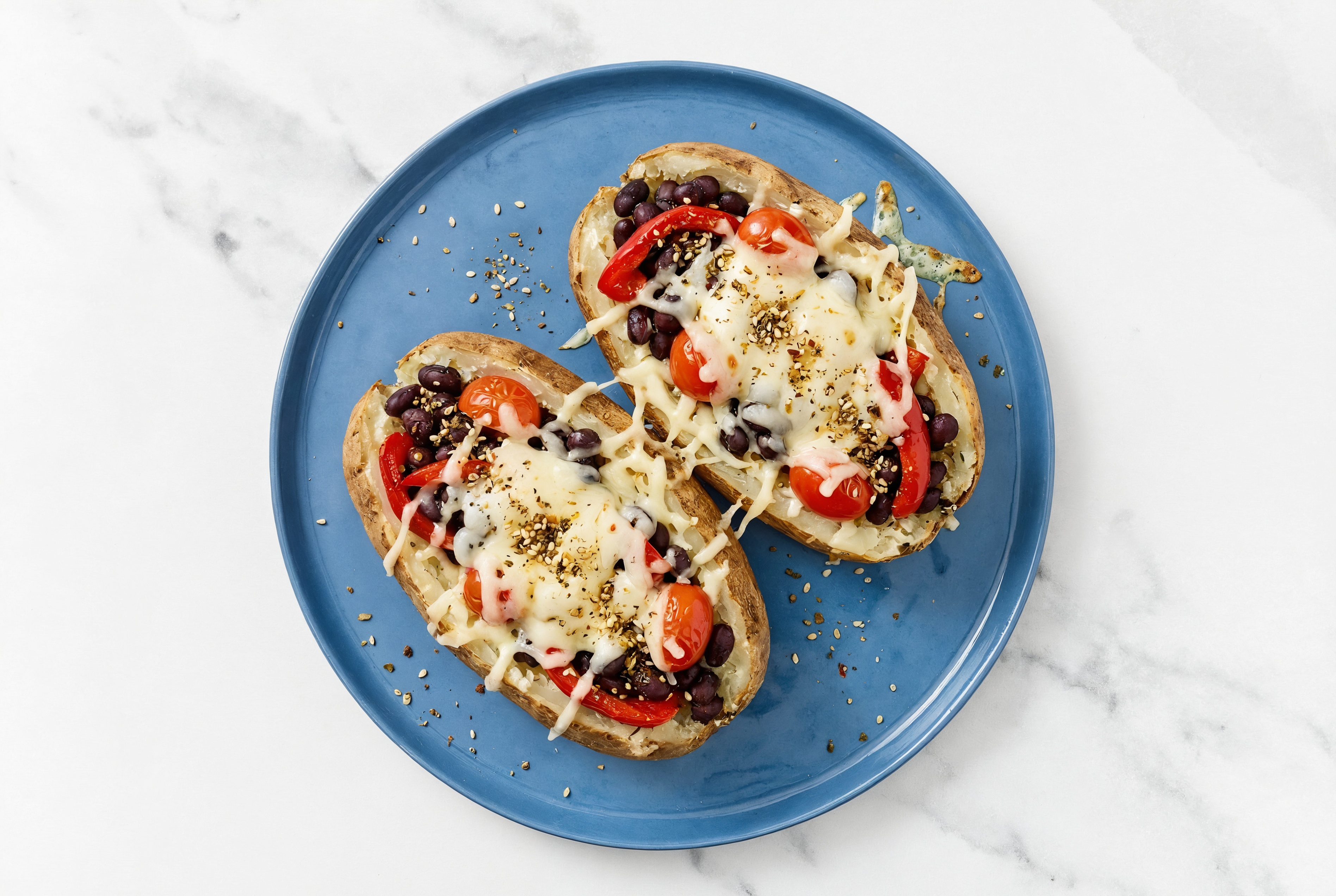  Russet Potato Stuffed with Peppers + Tomatoes