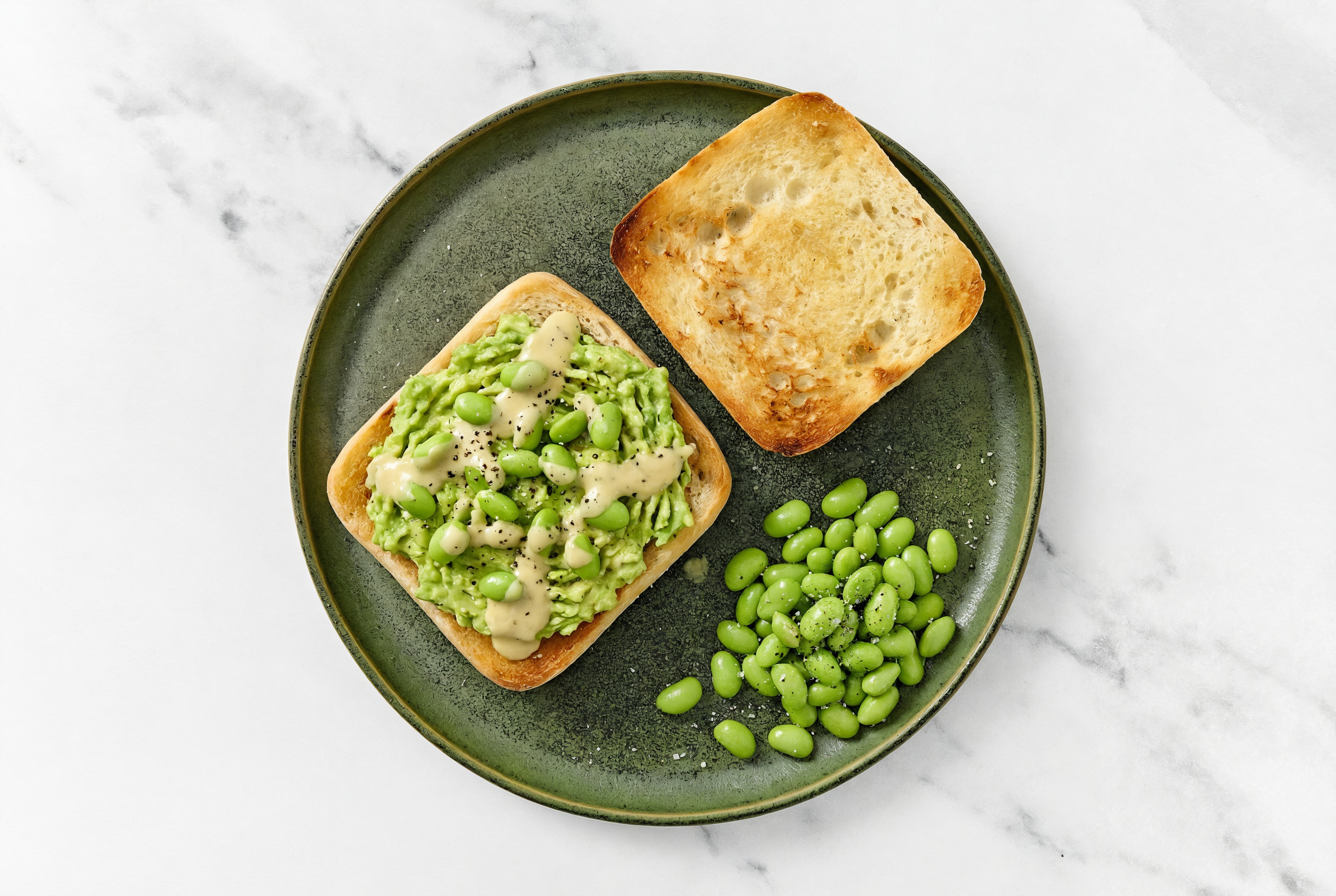  Tangy Edamame Avocado Toast