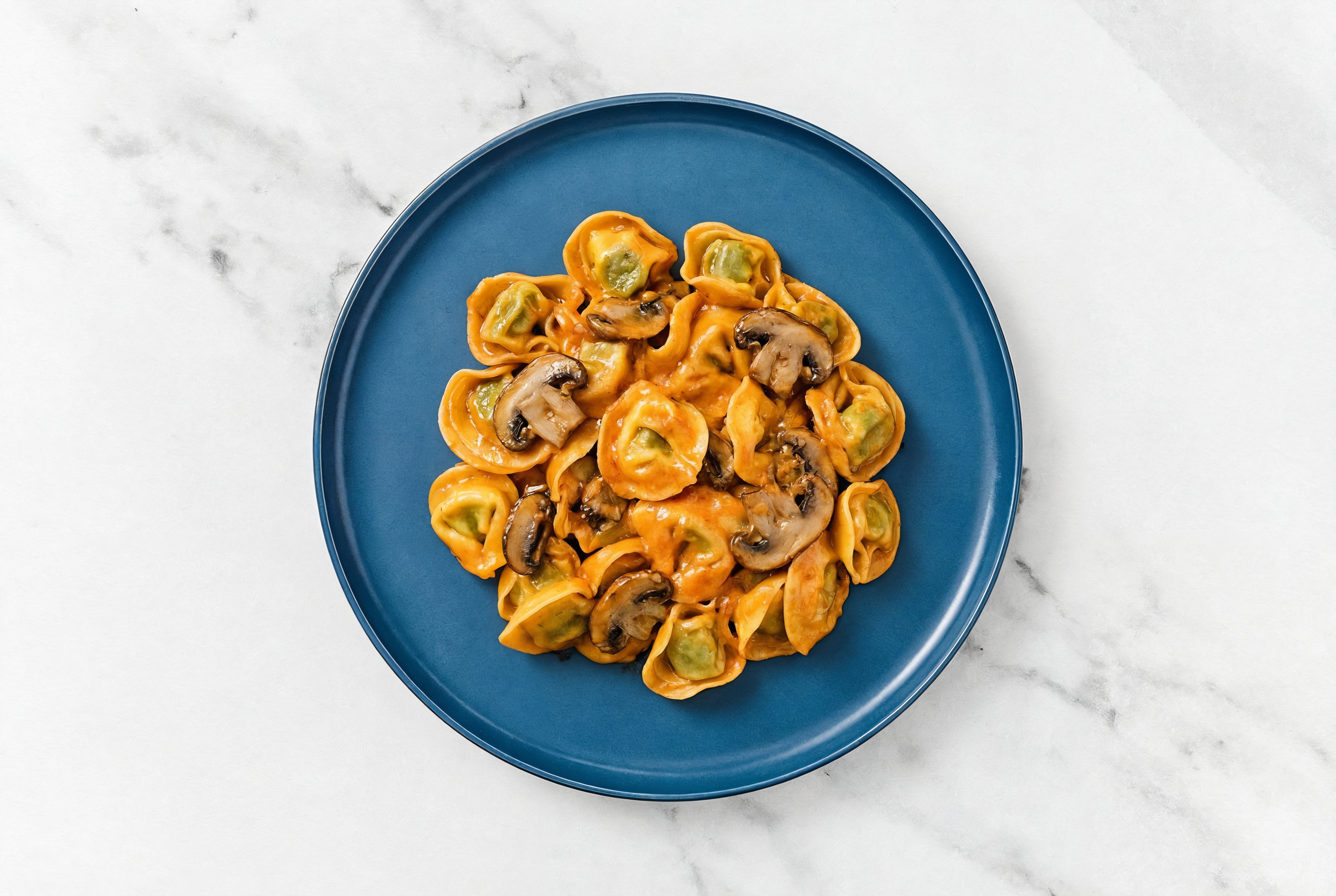 Cheese Tortellini + Mushroom Vodka Sauce