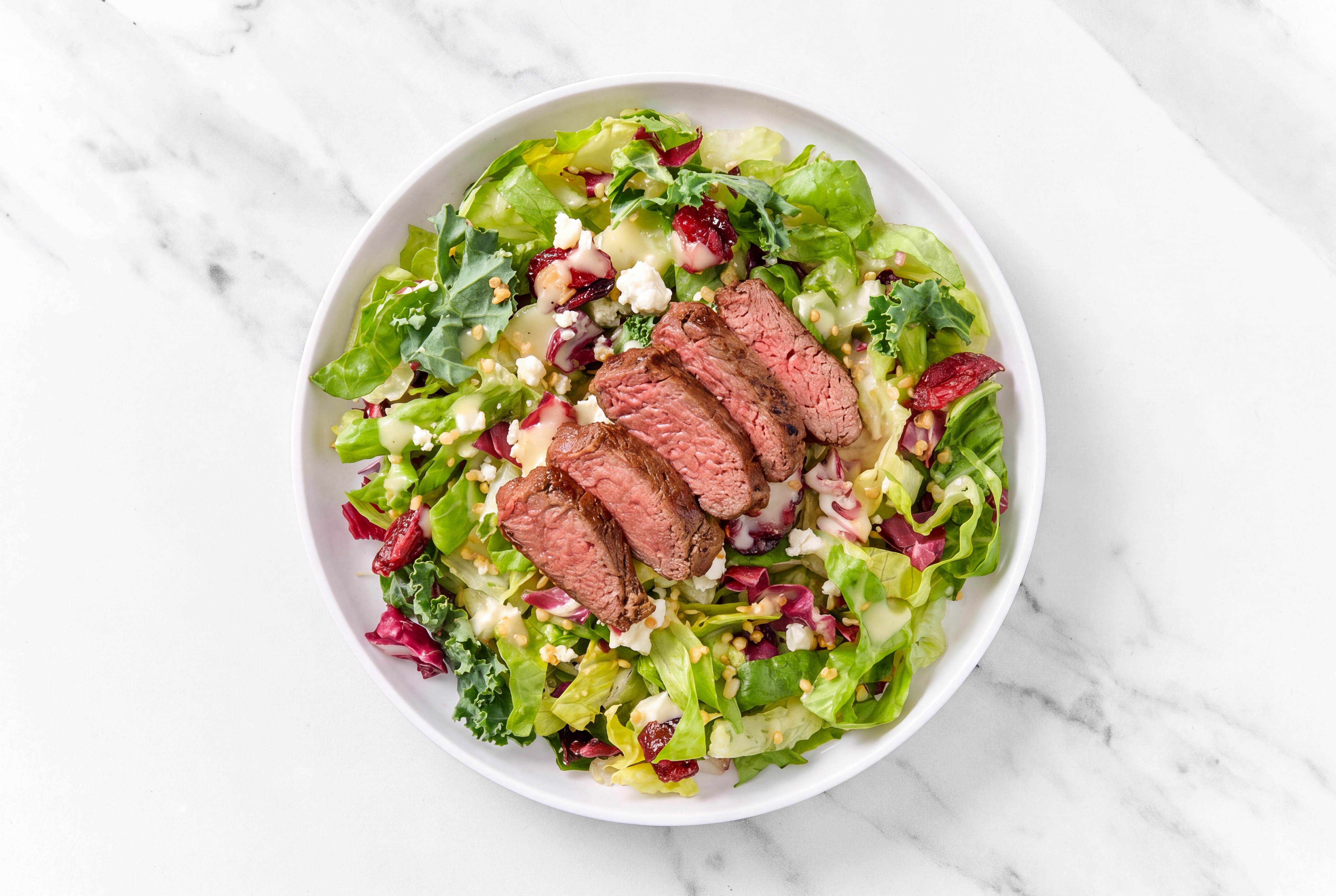 5-Minute Sirloin Steak Honey Citrus Salad