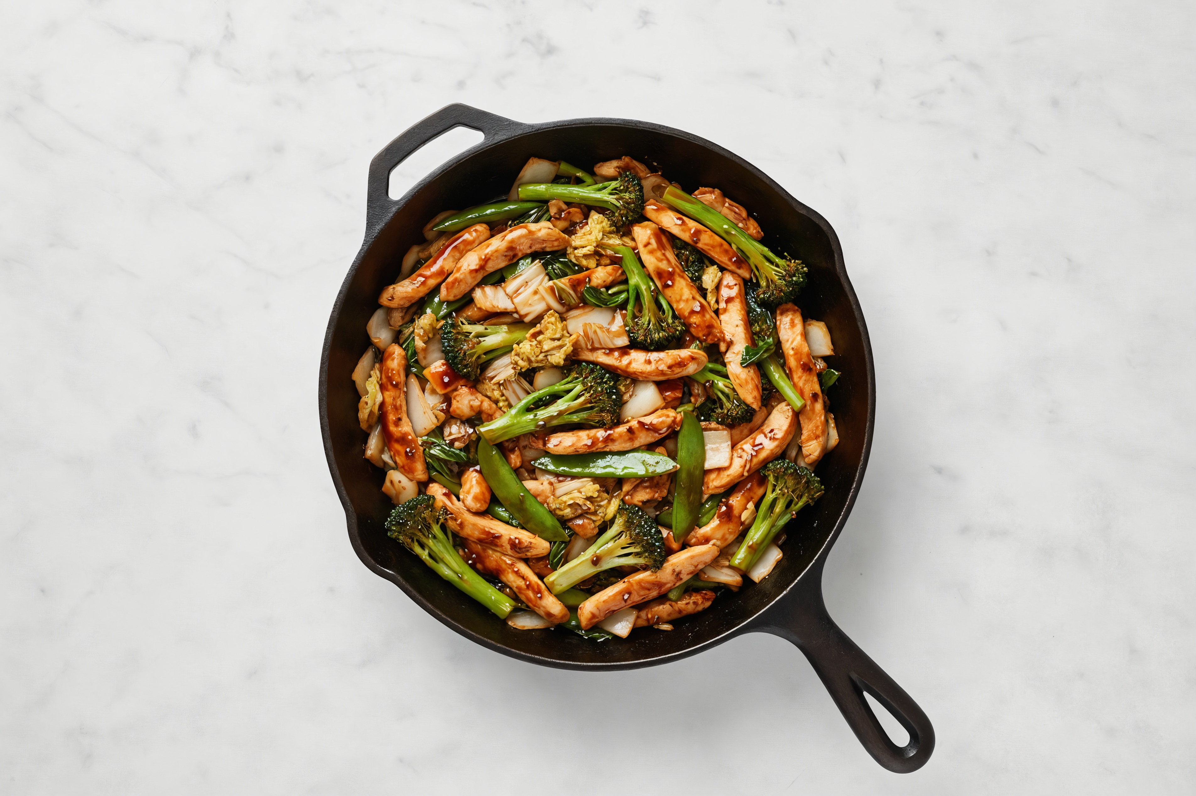 Japanese BBQ Chicken Stir-Fry with Broccoli & Bok Choy