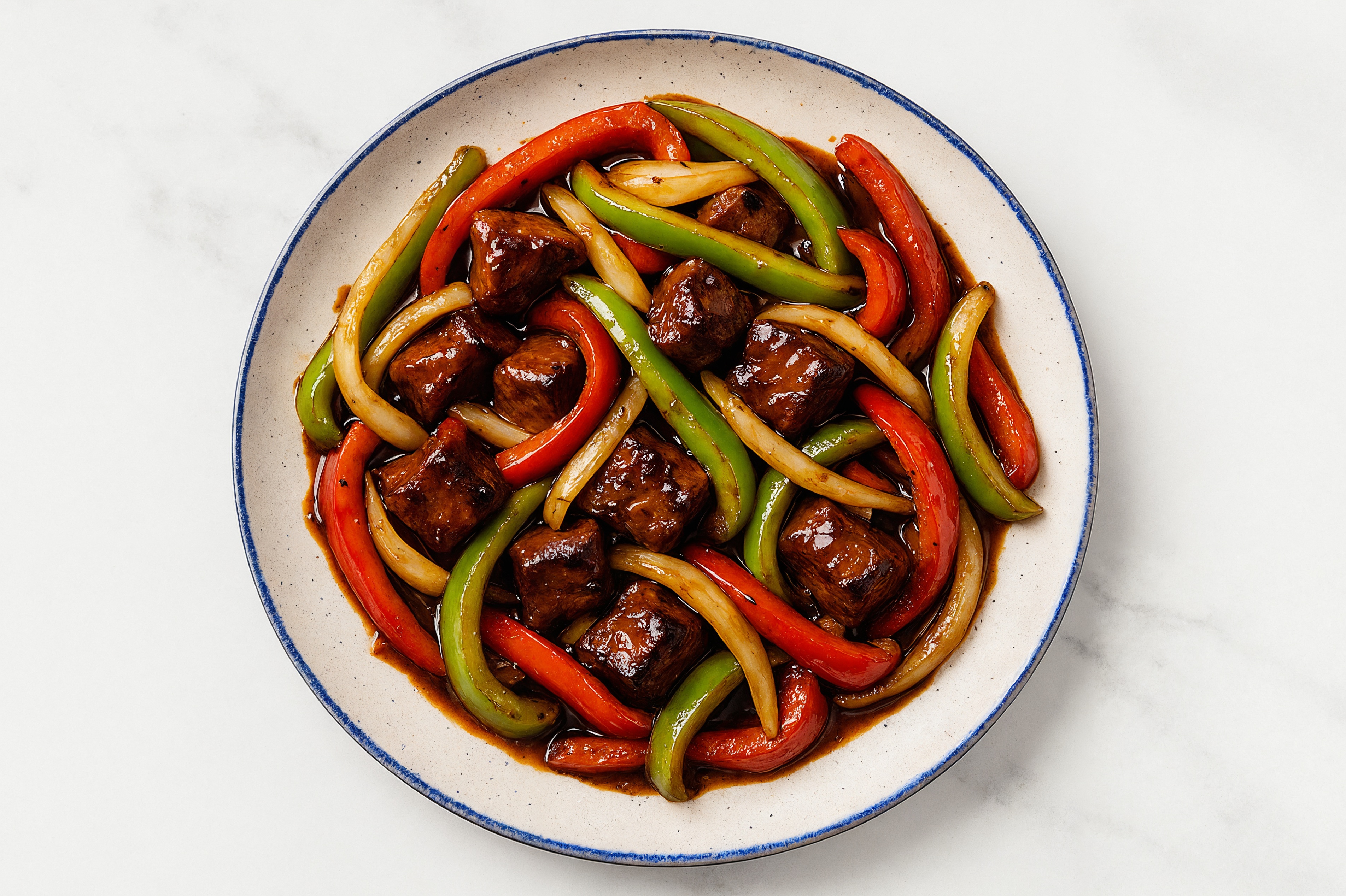Teriyaki Roasted Bison & Bell Peppers