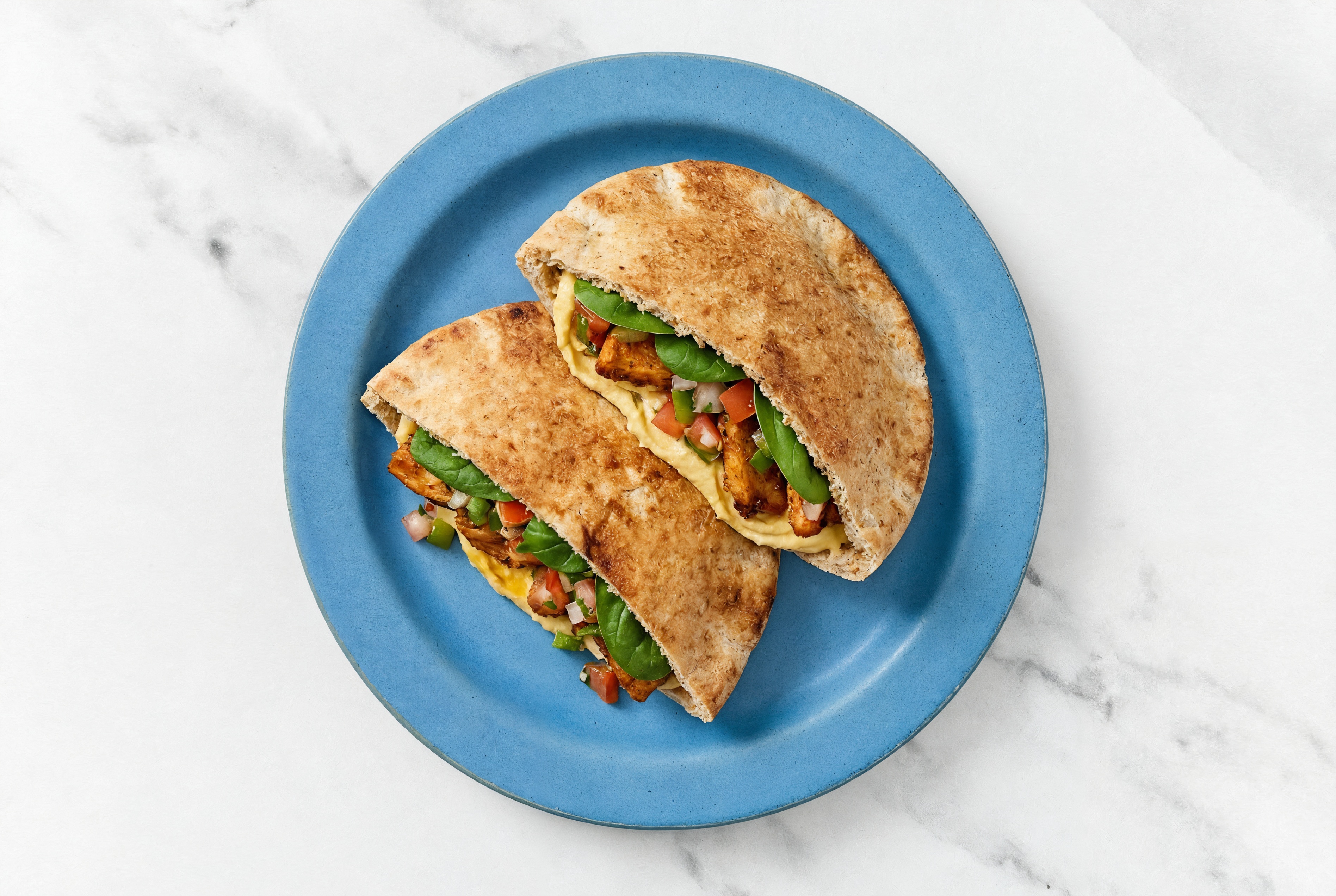 Extra-Fresh Chicken Olive Oil Sea Salt Hummus Whole Grain Pita Pockets Pocket