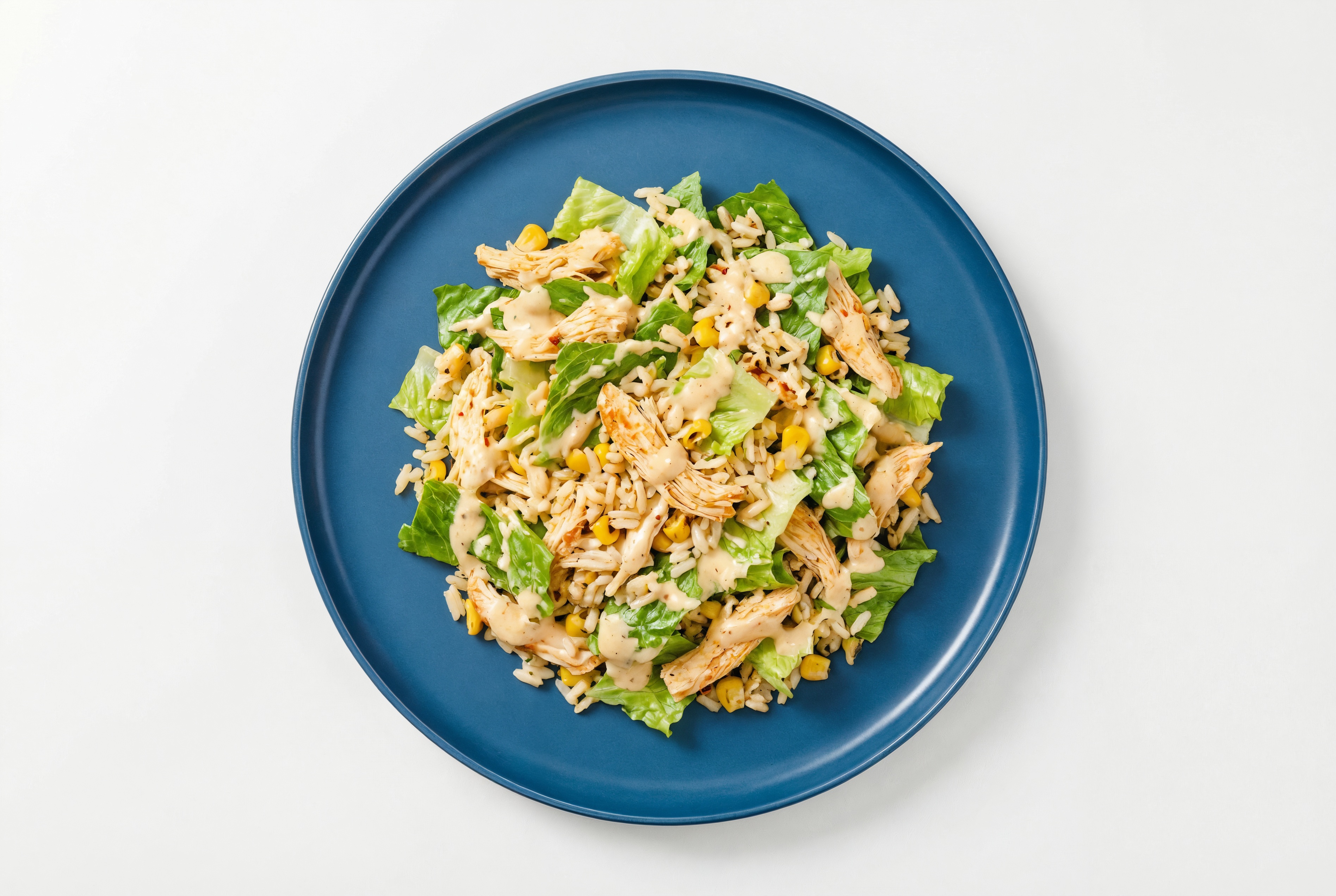 Chicken + Street Corn Buffalo Ranch Salad