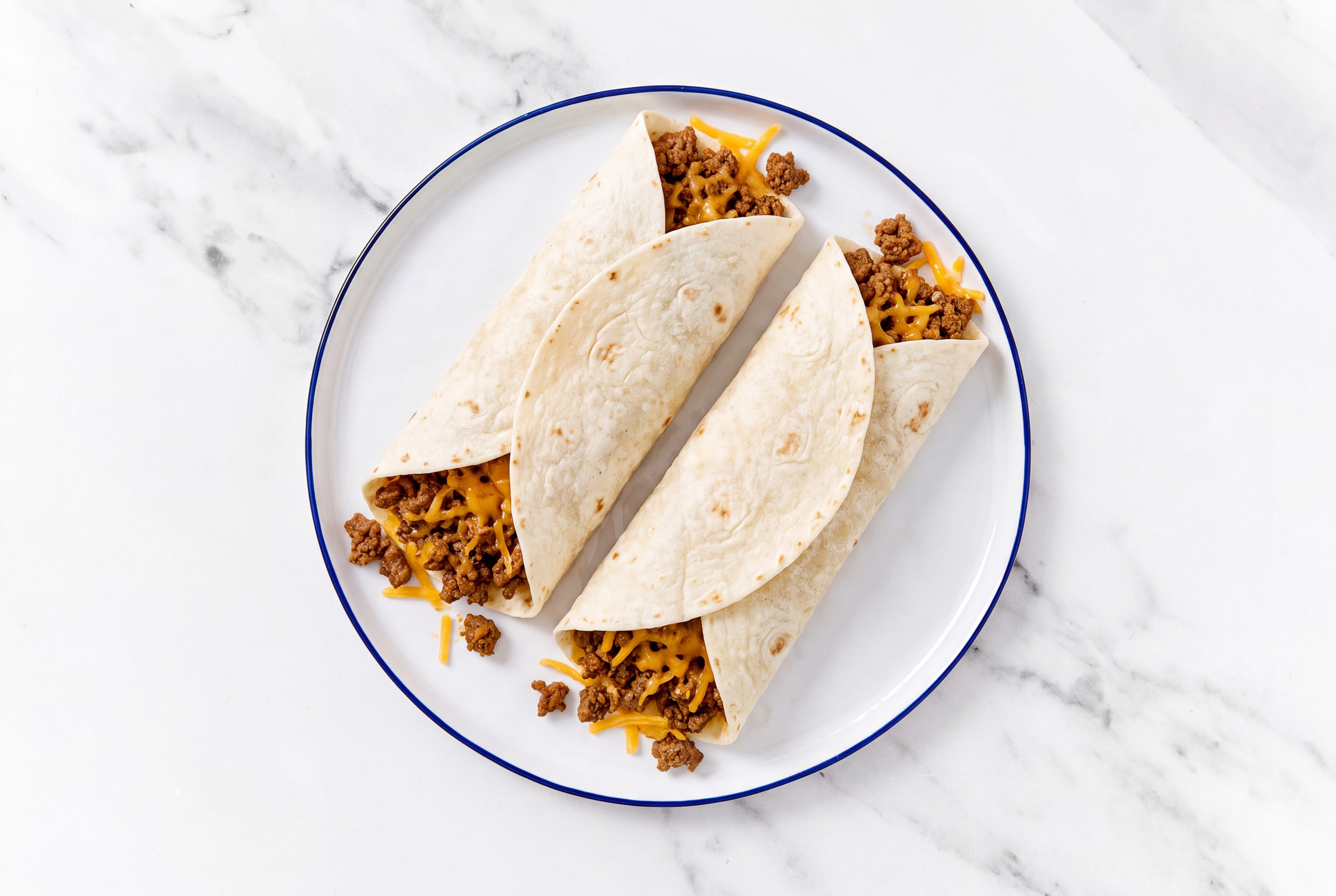 Cheesy Ground 93/7 Lean Beef Wrap