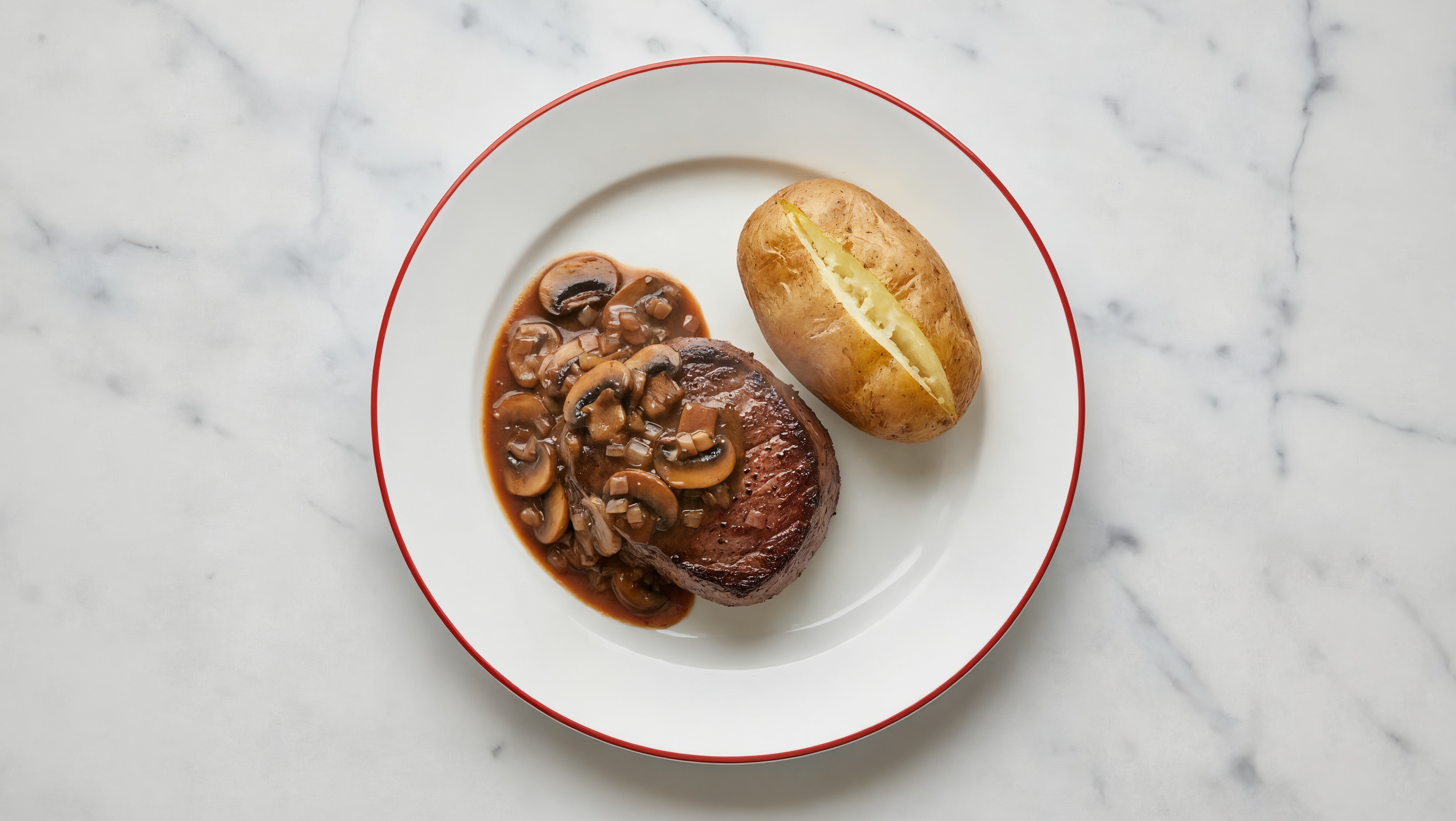 Filet Mignon with Mushroom Pan Sauce