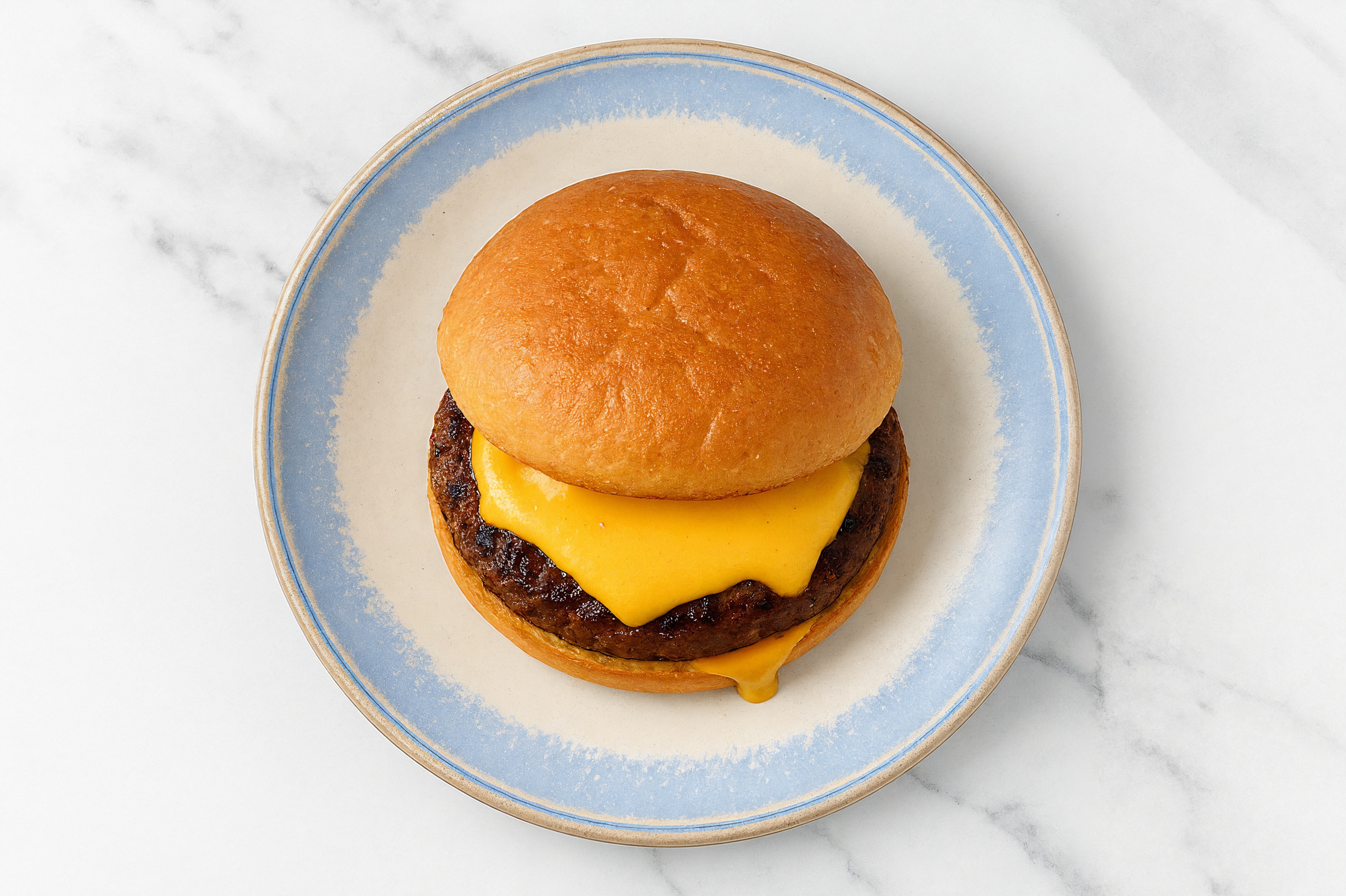 Gouda Beyond Burger on GF Bun with Special Sauce