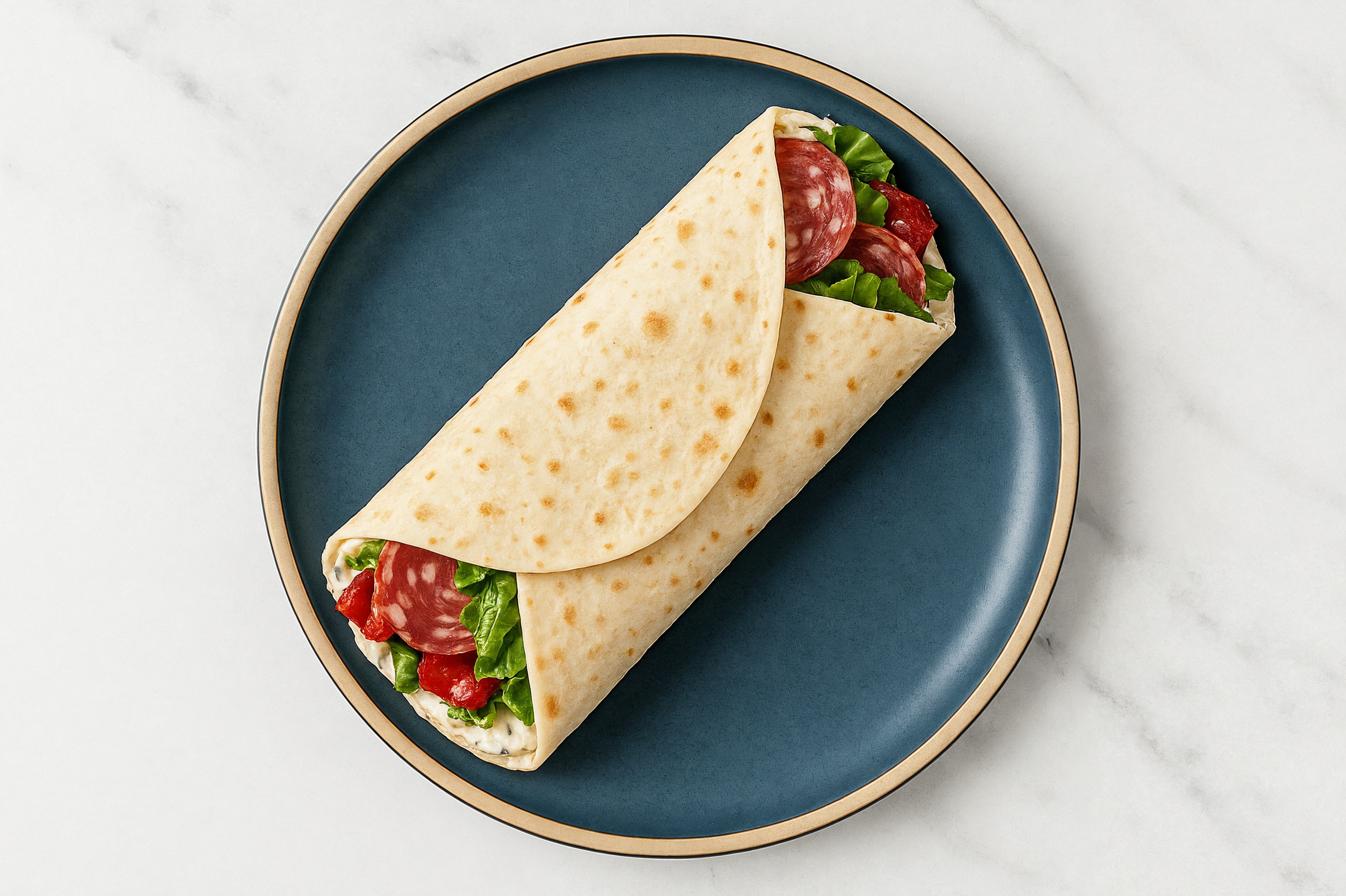 Creamy Salami + Pepper Lavash Wrap