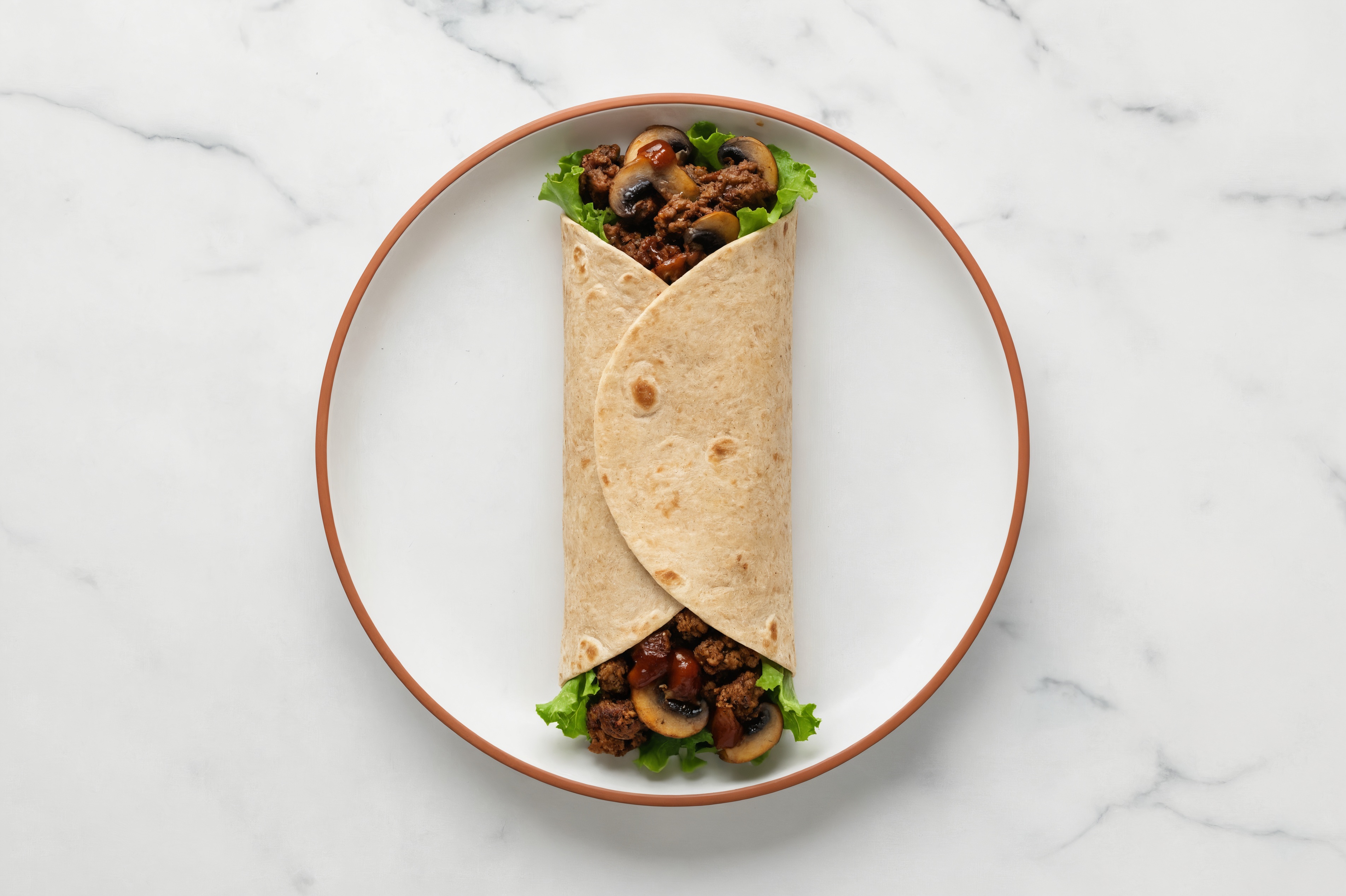 BBQ Ground Bison Wrap with Original BBQ