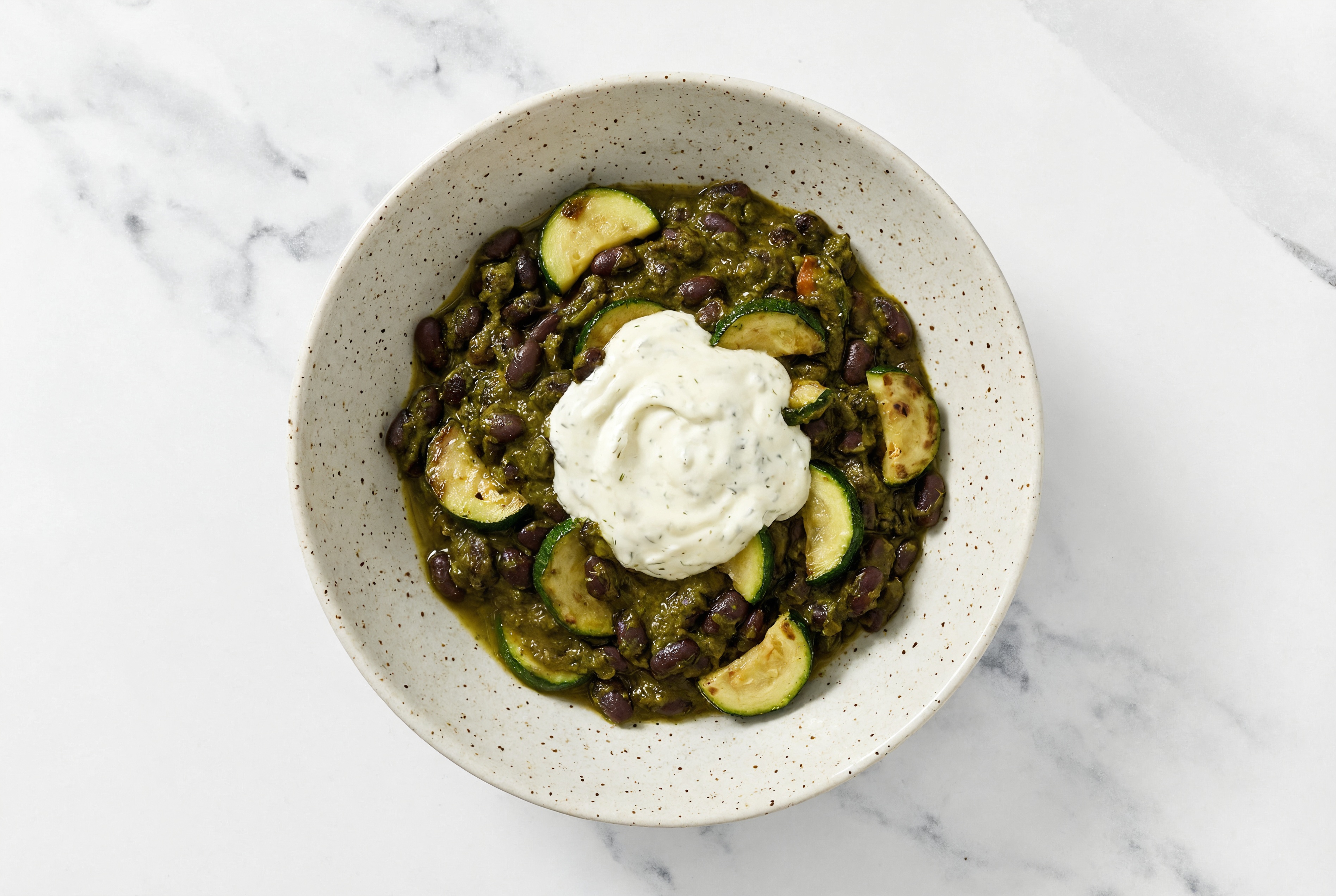 Saag Black Beans + Zucchini