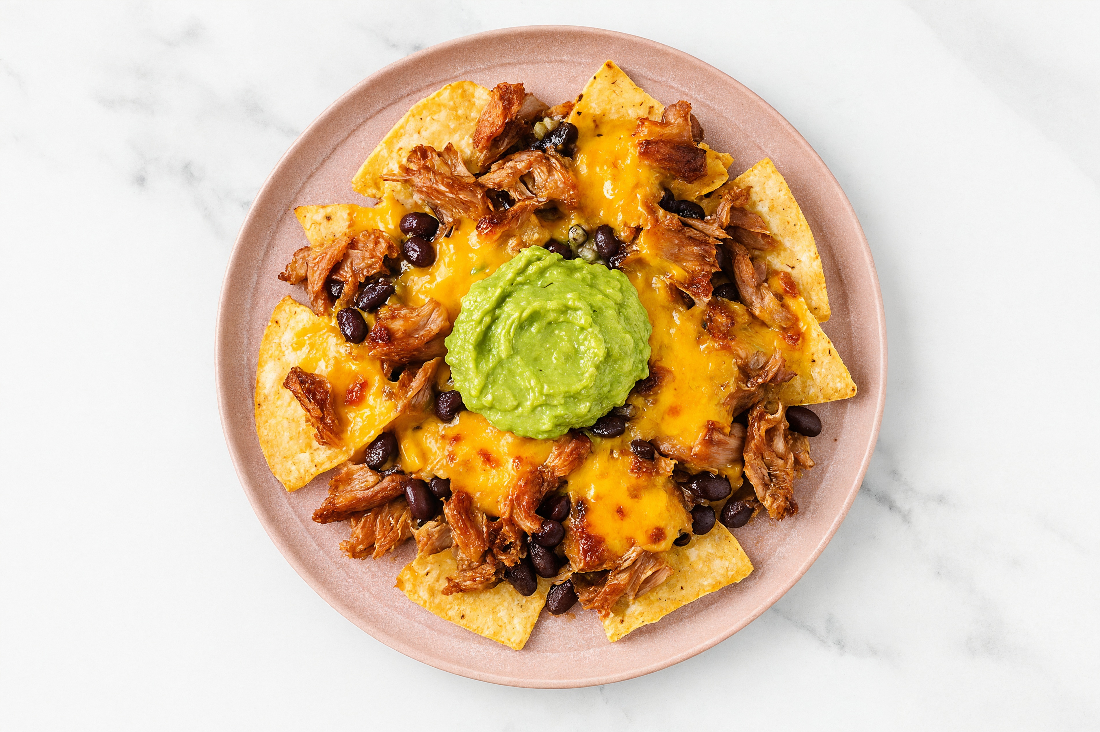 Air Fryer Loaded Pork Nachos with Sharp Cheddar Bar