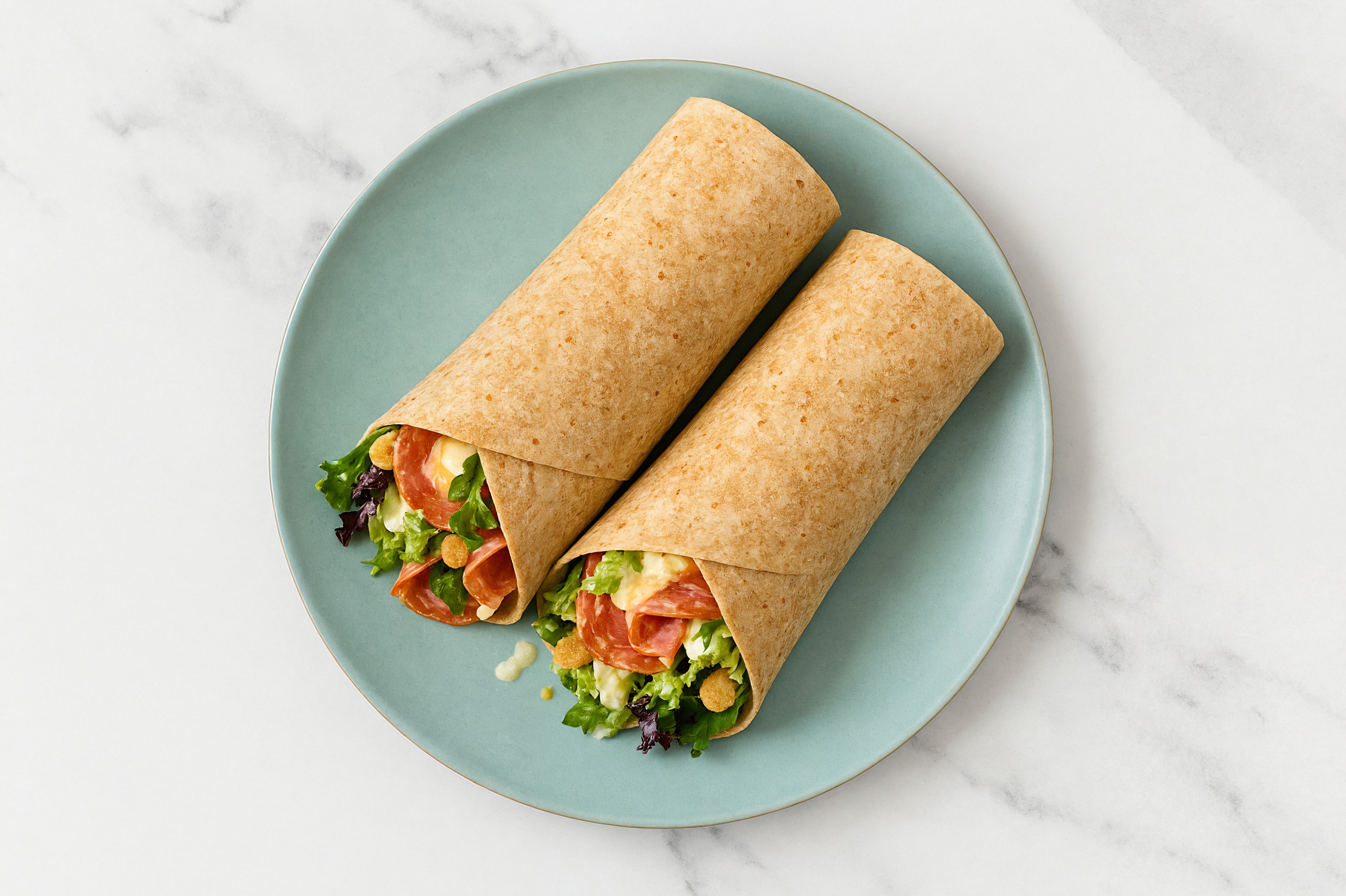 Cheesy Charcuterie Little Gem Crunch Wrap