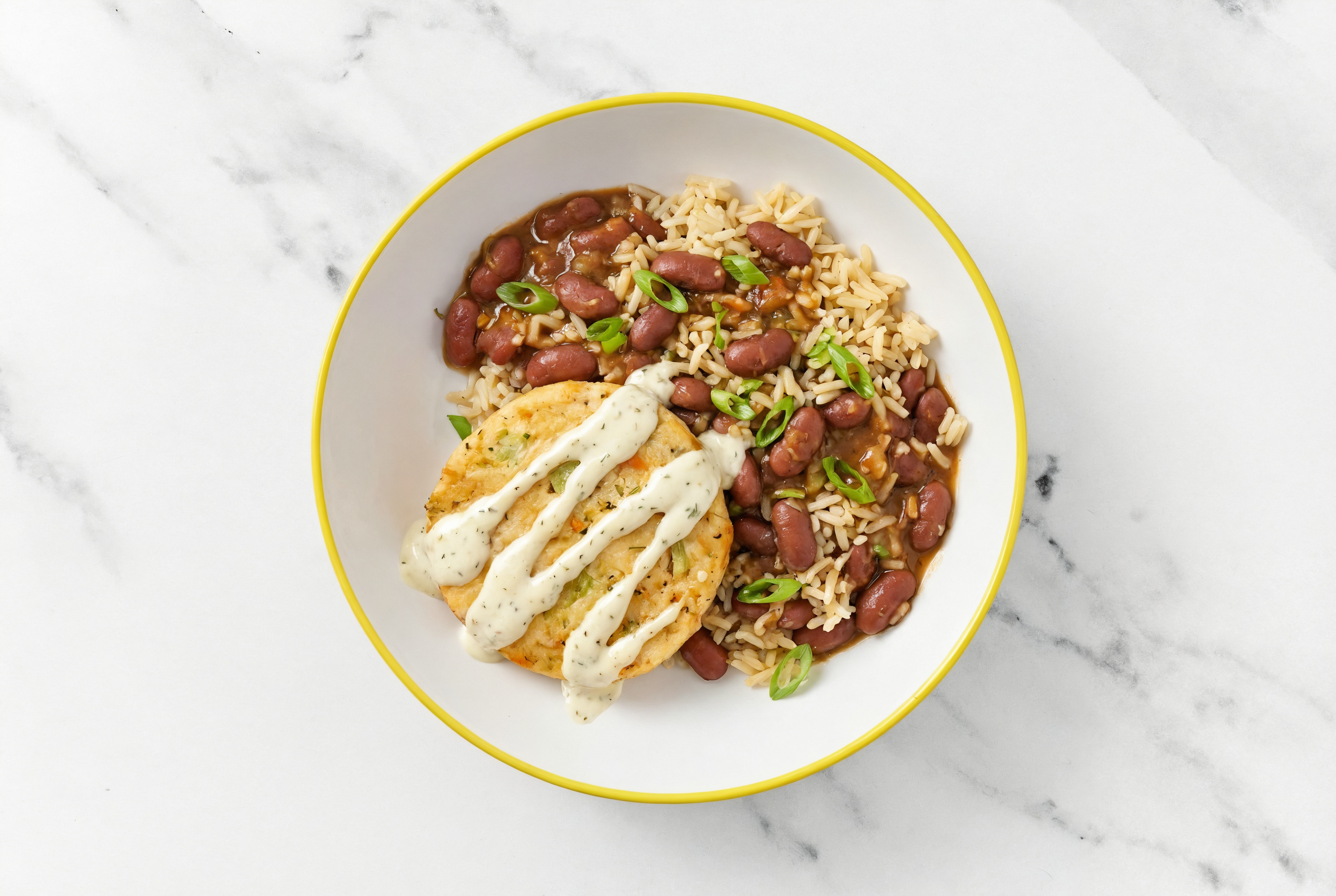 Garlicky Crab Cakes + Creole Red Beans n' Rice