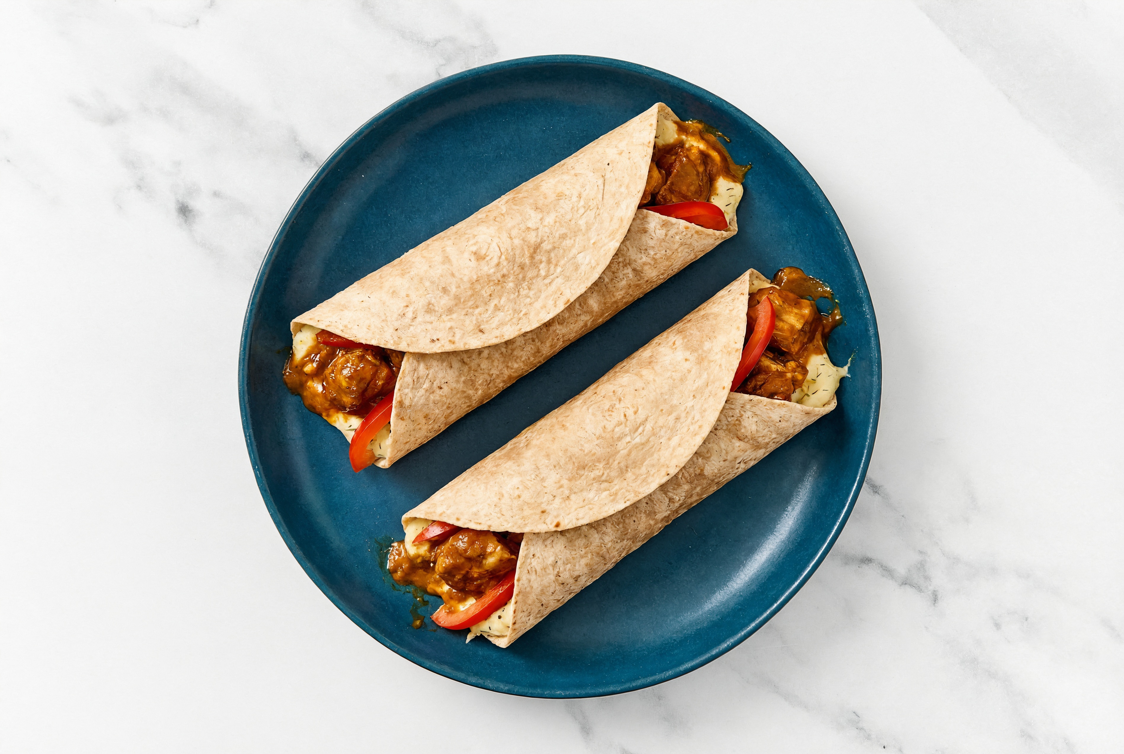 Chicken Tandoori Hummus Wraps