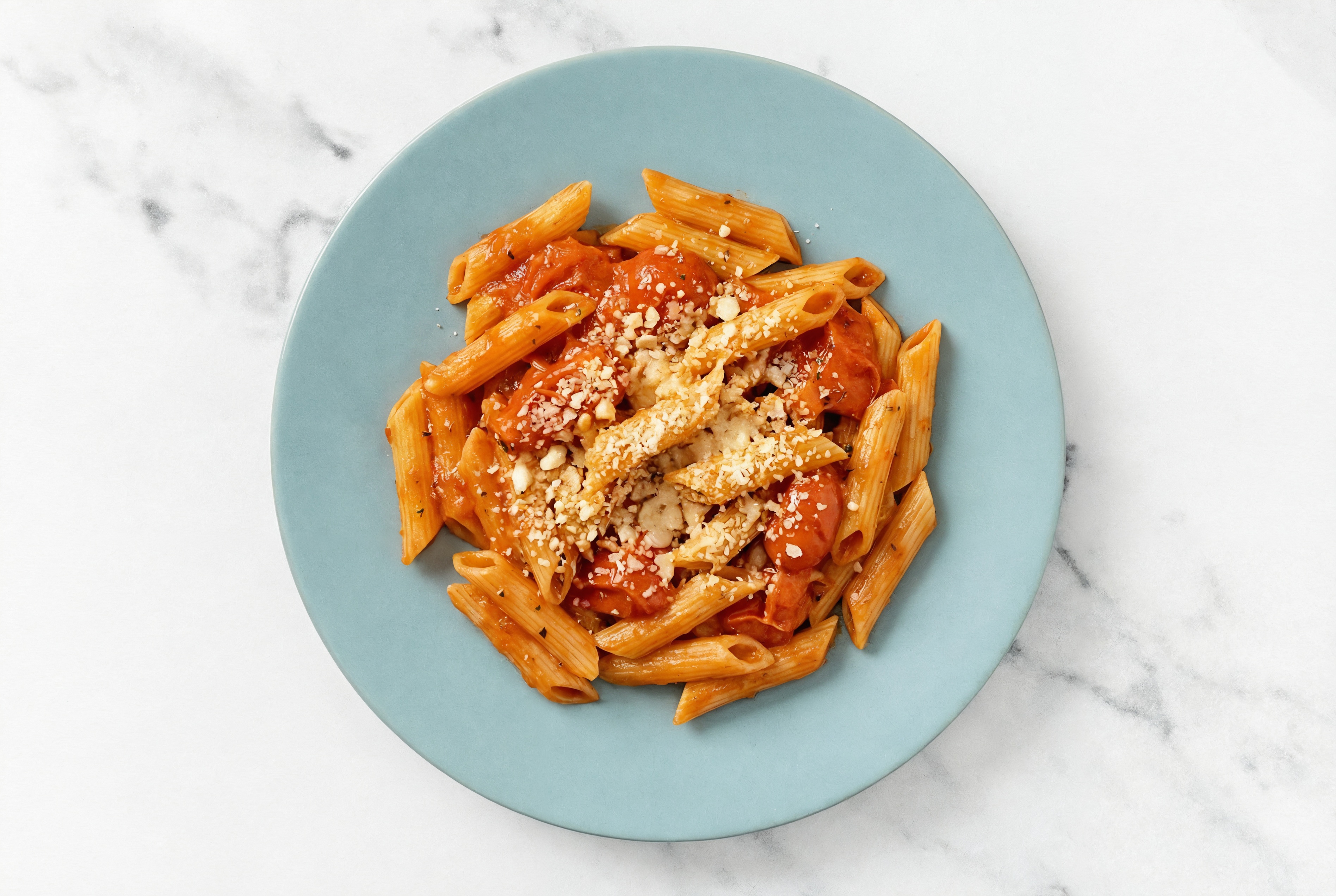 Sourdough Penne Rigate with Extra-Fresh Tomato Sauce