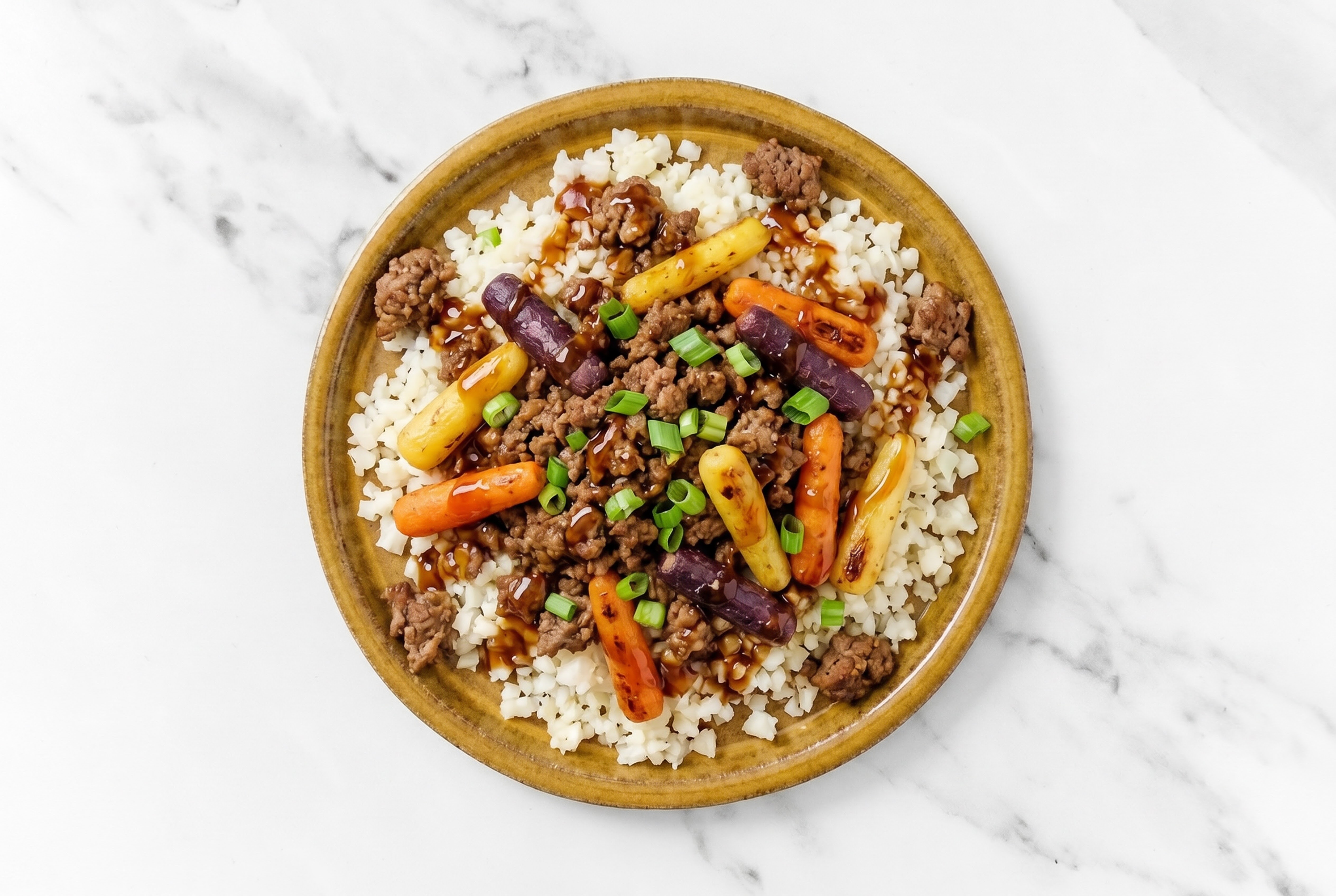 Teriyaki Ground Italian-Style Beef Rice Bowl