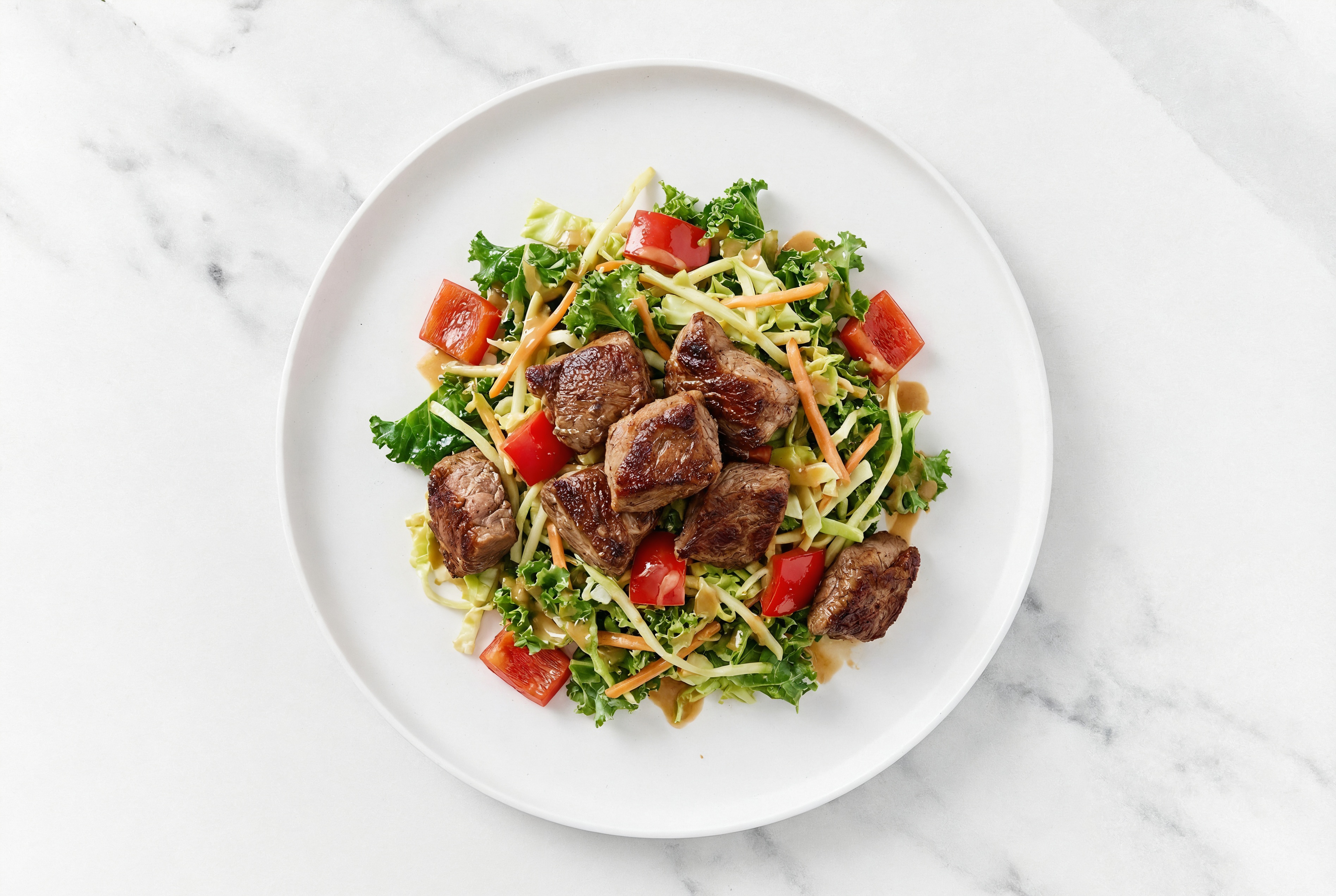 Thai Peanut Super Salad with Lamb