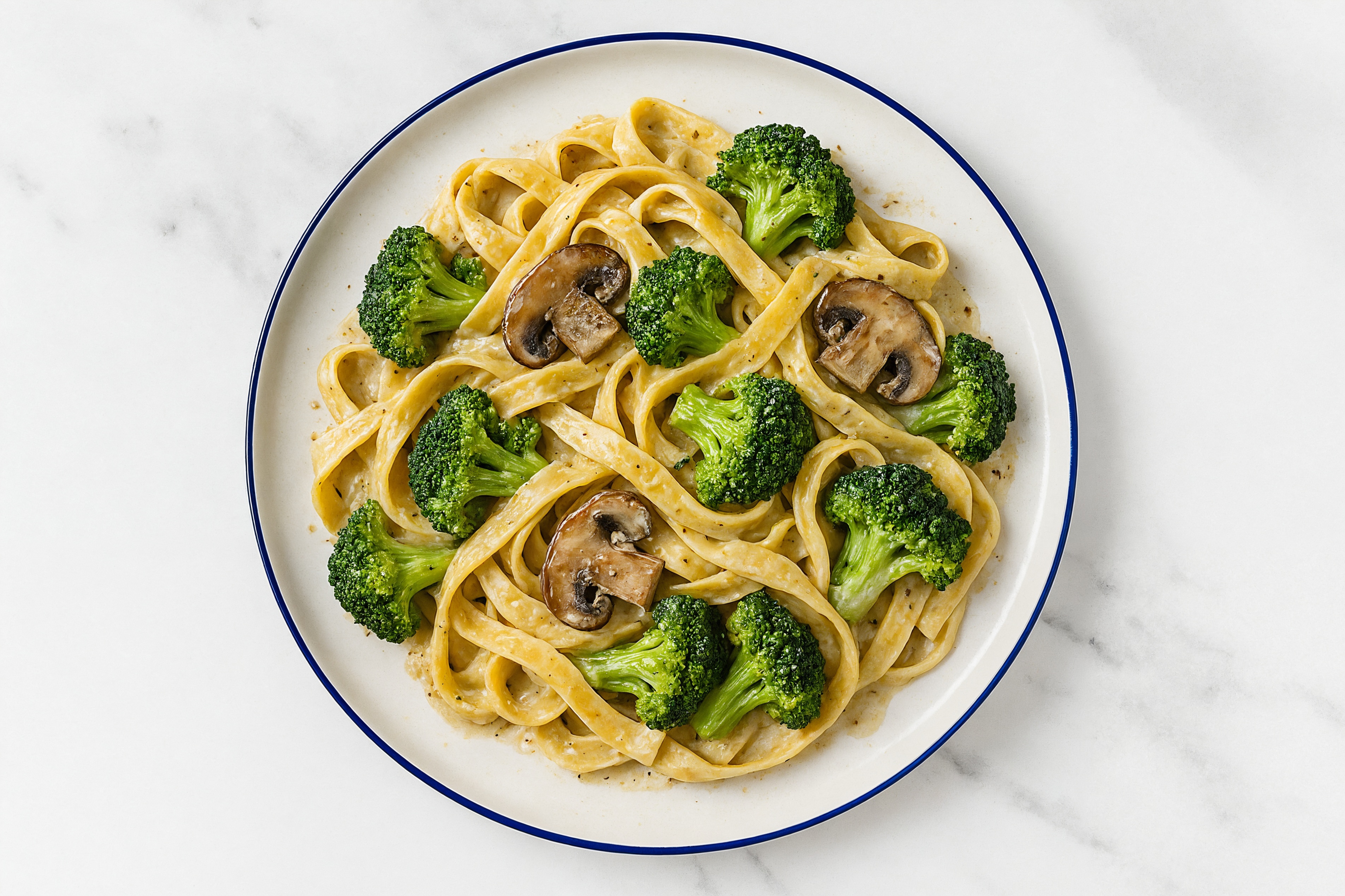 Broccoli + Mushroom Tagliatelle Truffle