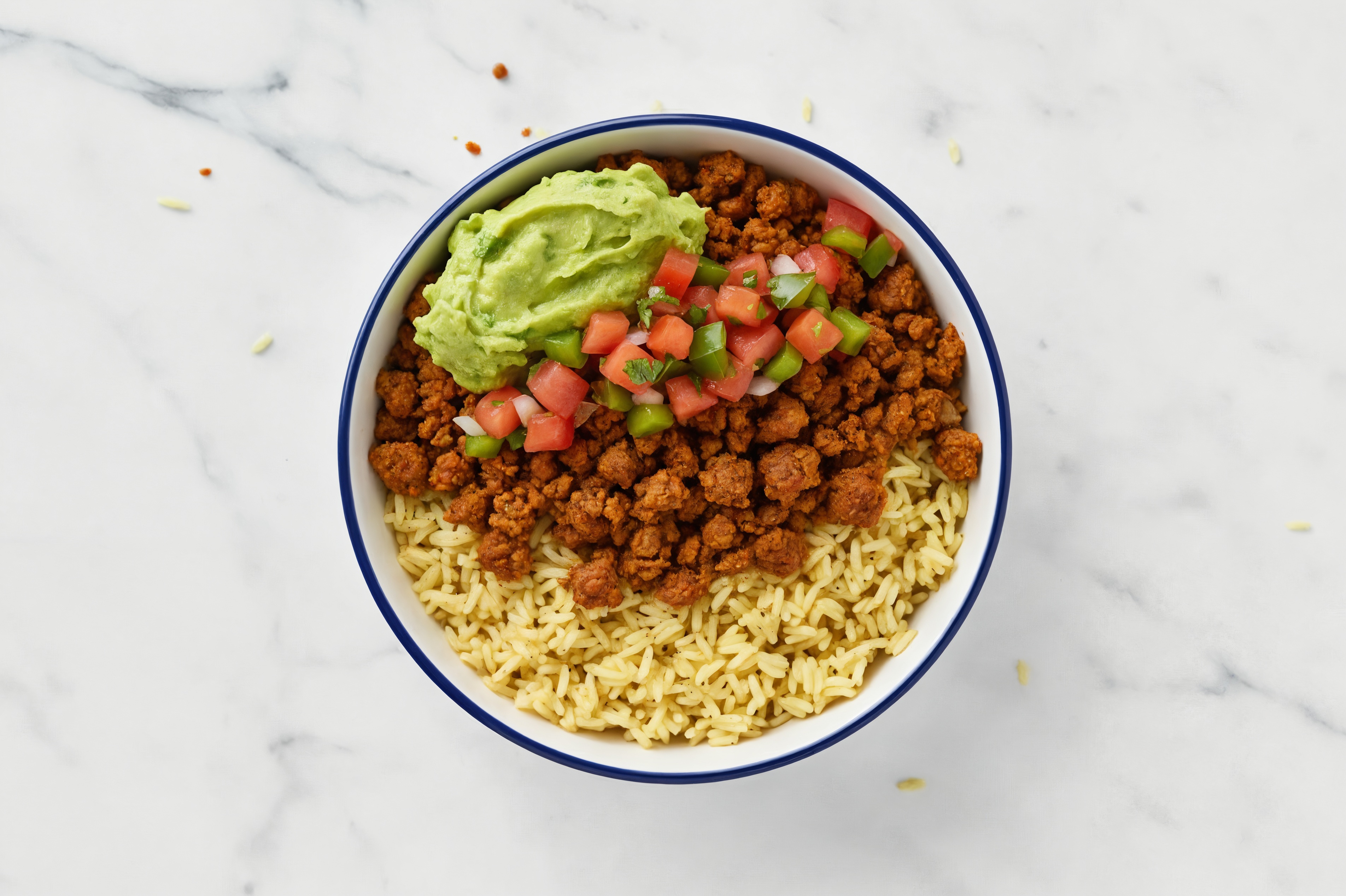 Chorizo with the Fixings Rice Bowl
