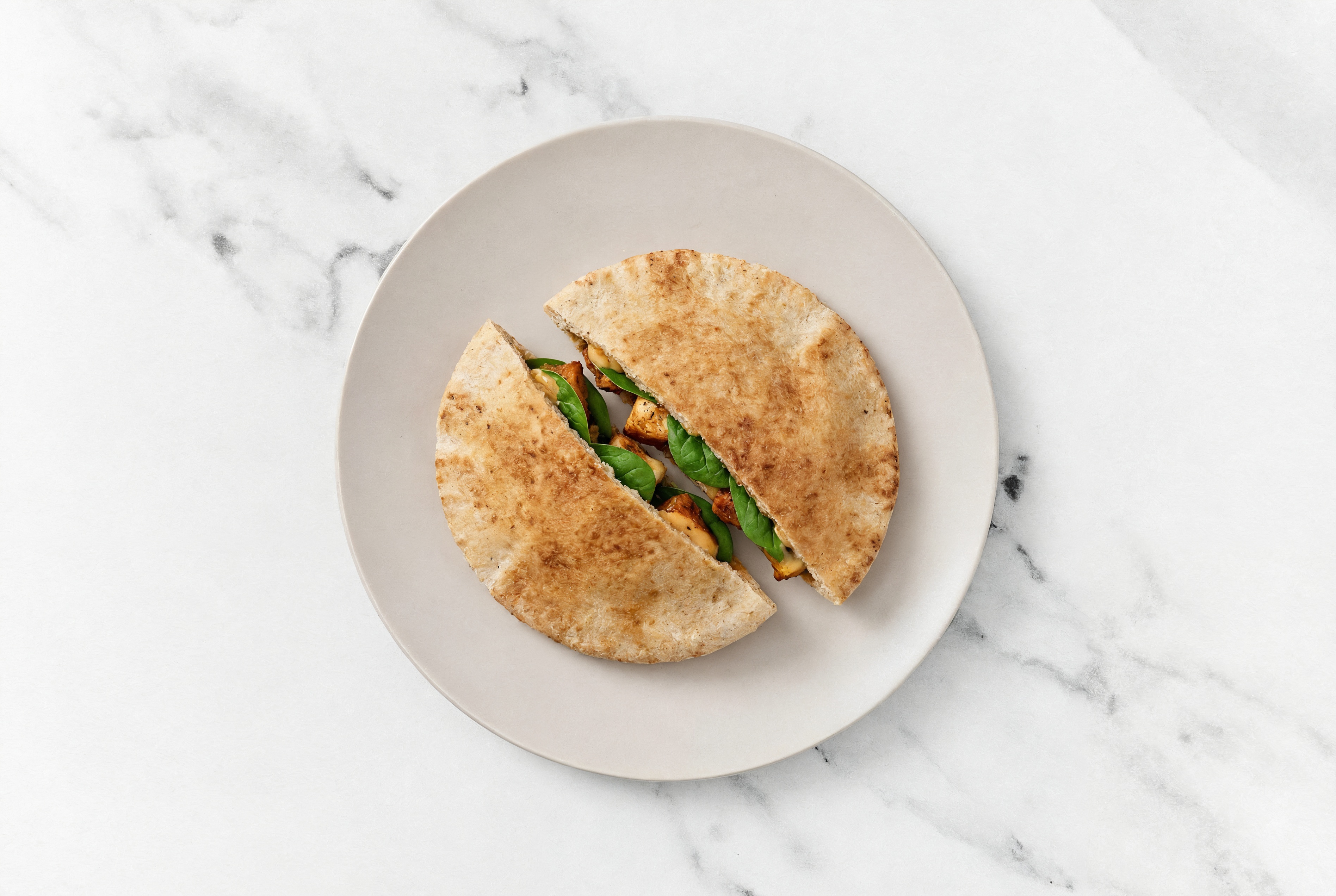 Creamy BBQ Tandoori Chicken Whole Grain Pita Pockets