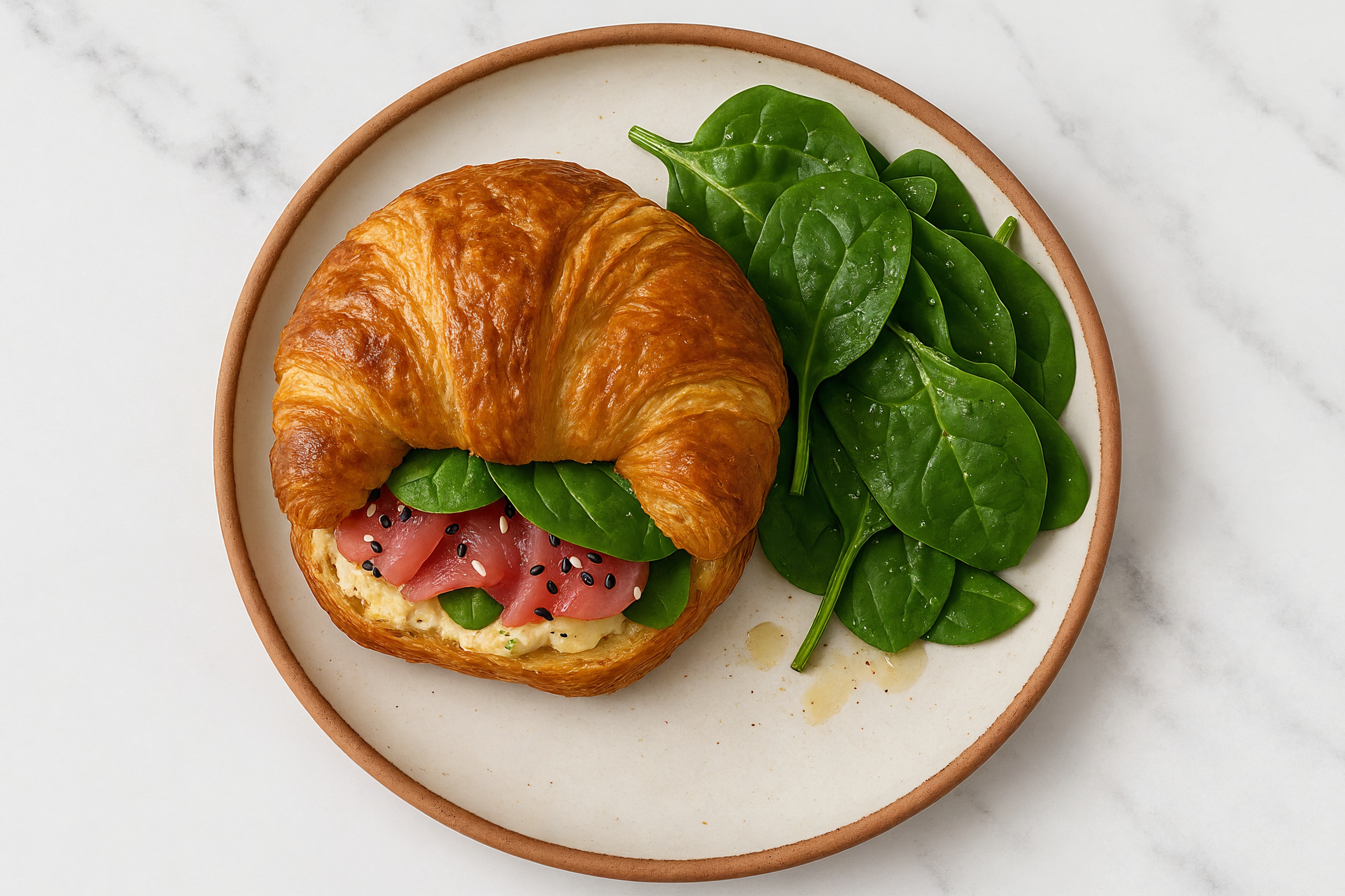 Creamy Smoked Tuna + Greens Sandwich