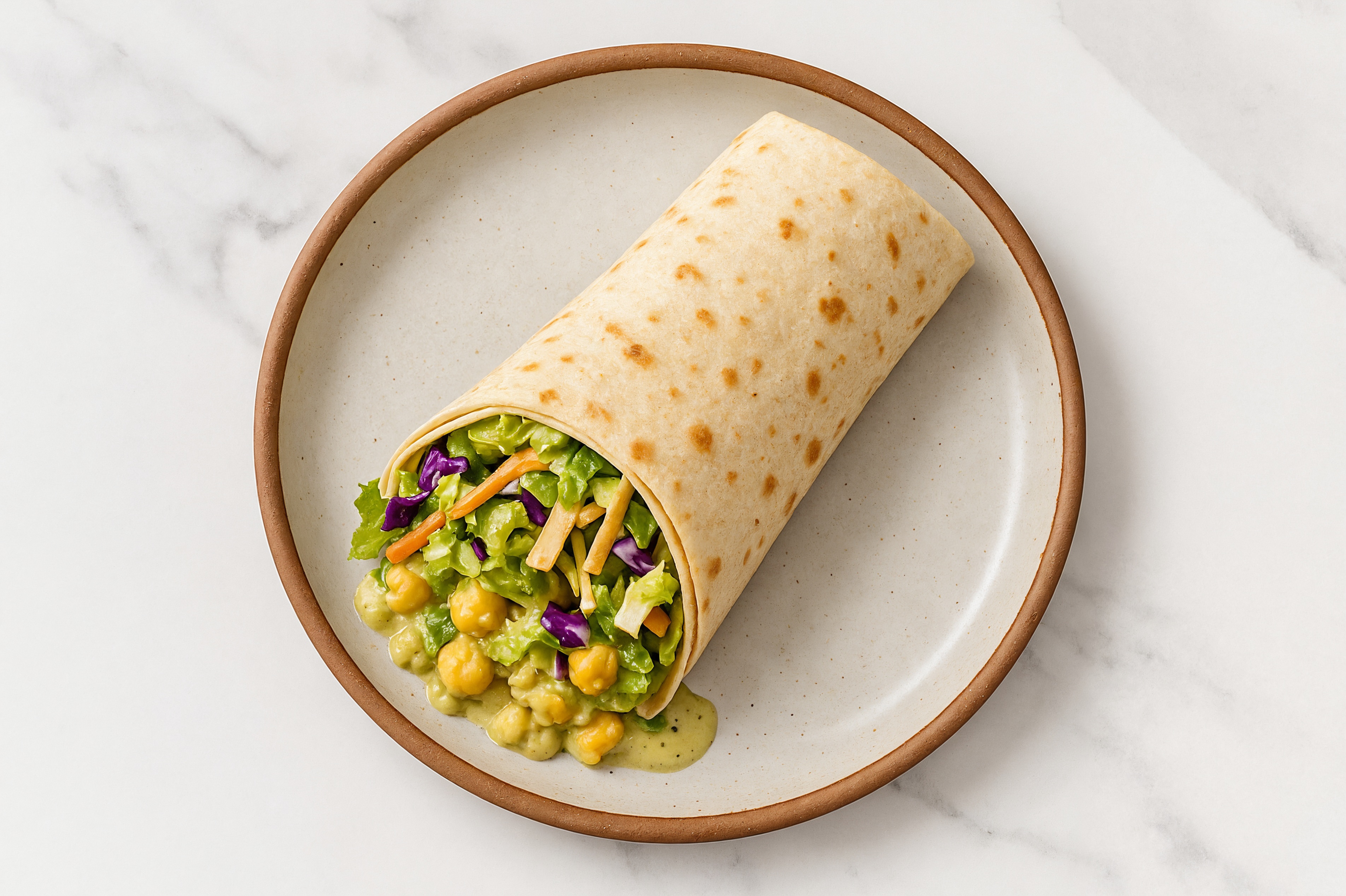 Chickpea Dressing + Green Goddess Wraps