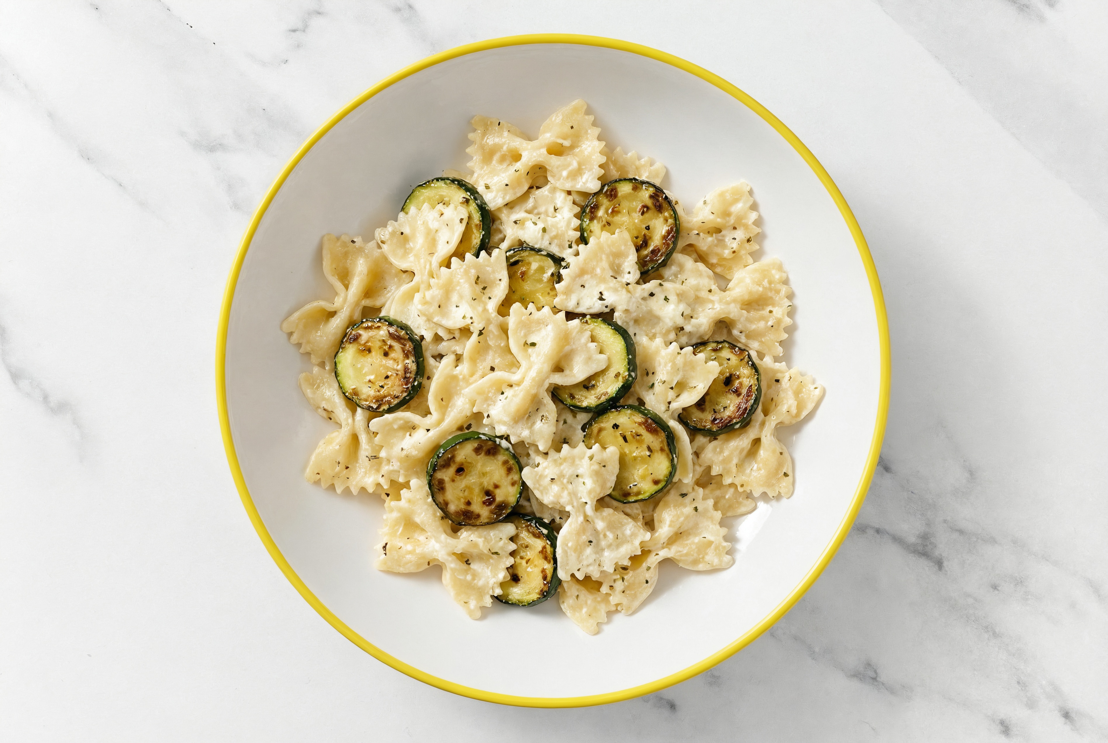 Lemon Parmesan Zucchini Ricotta Pasta