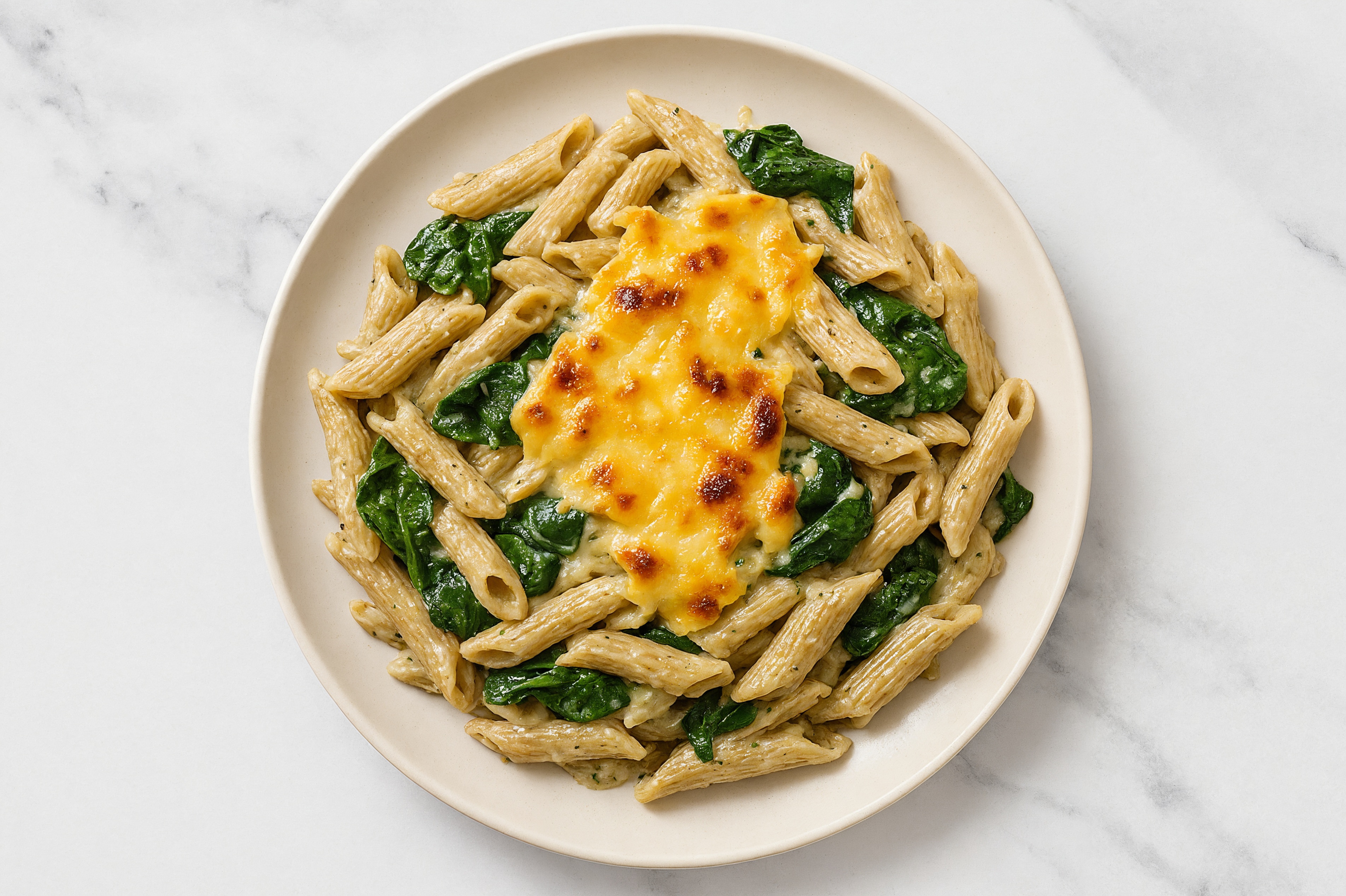 Herby Creamy Herb White Sauce Gouda Baked Mac 'n Cheese